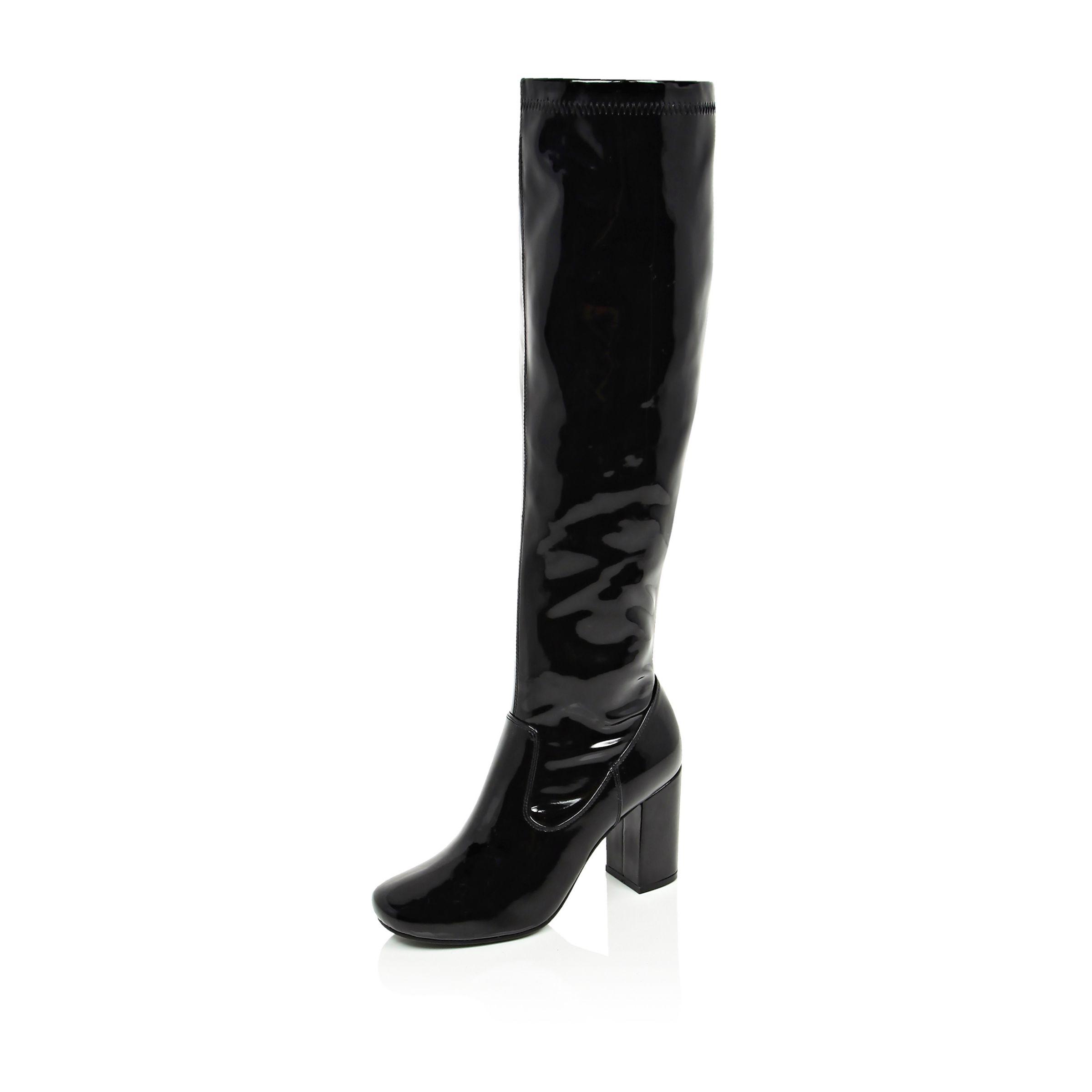 river island patent shoes
