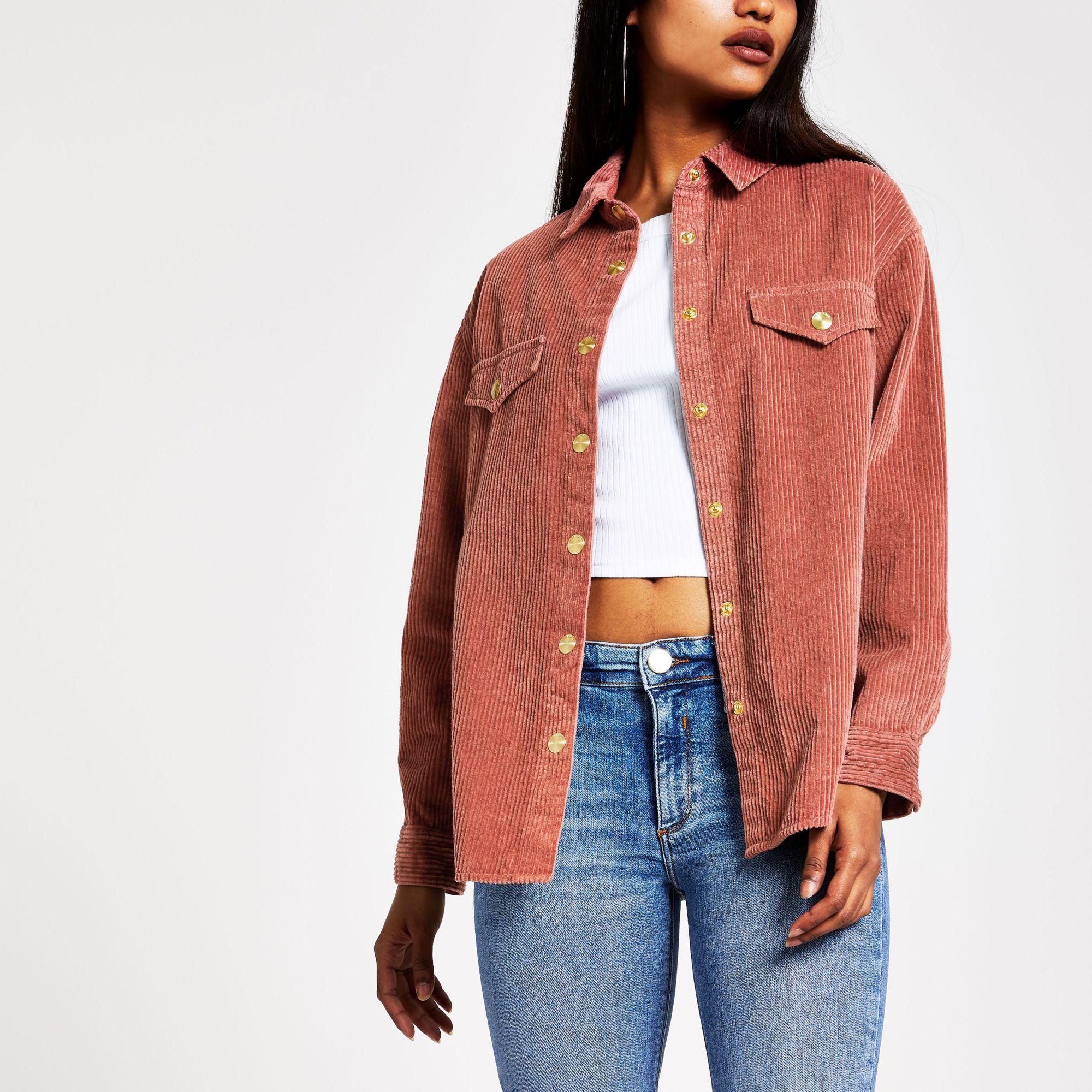 River Island Corduroy Petite Pink Cord 