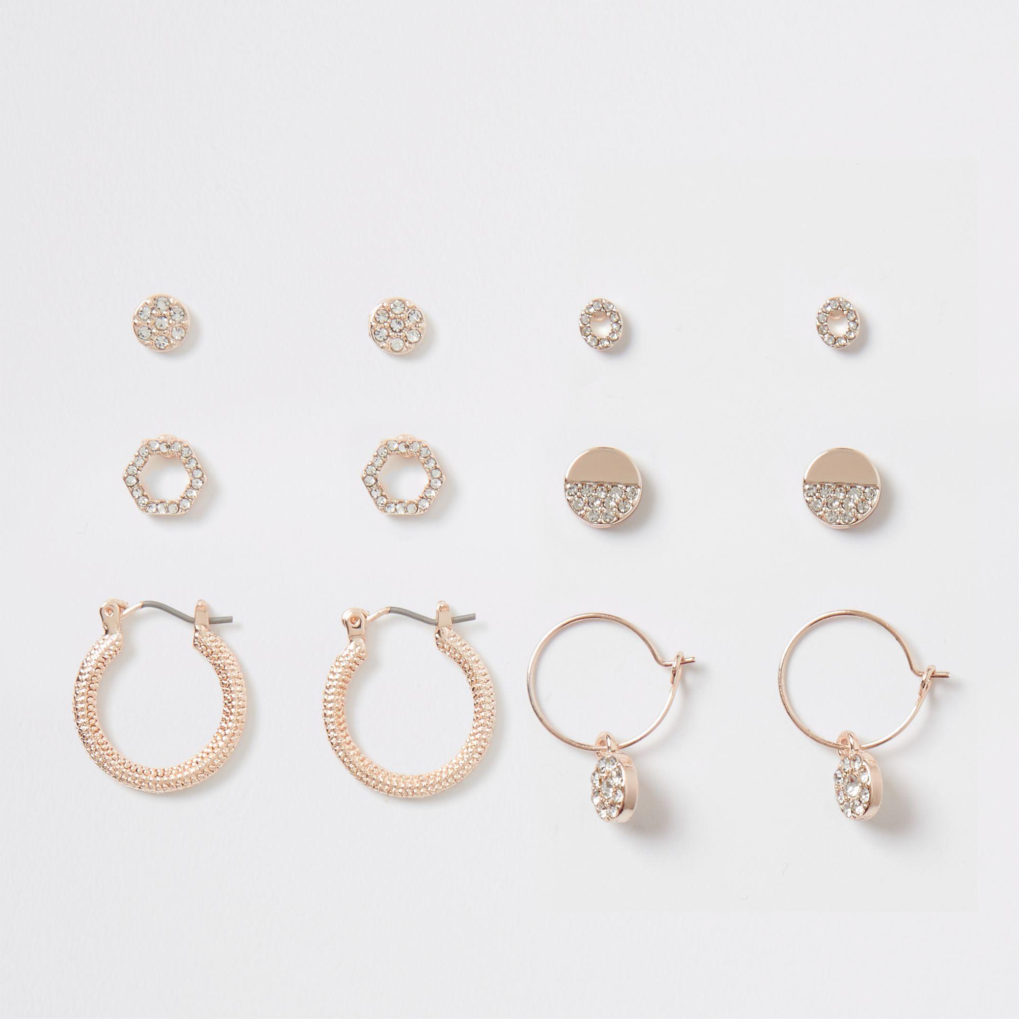 river island rose gold jewellery