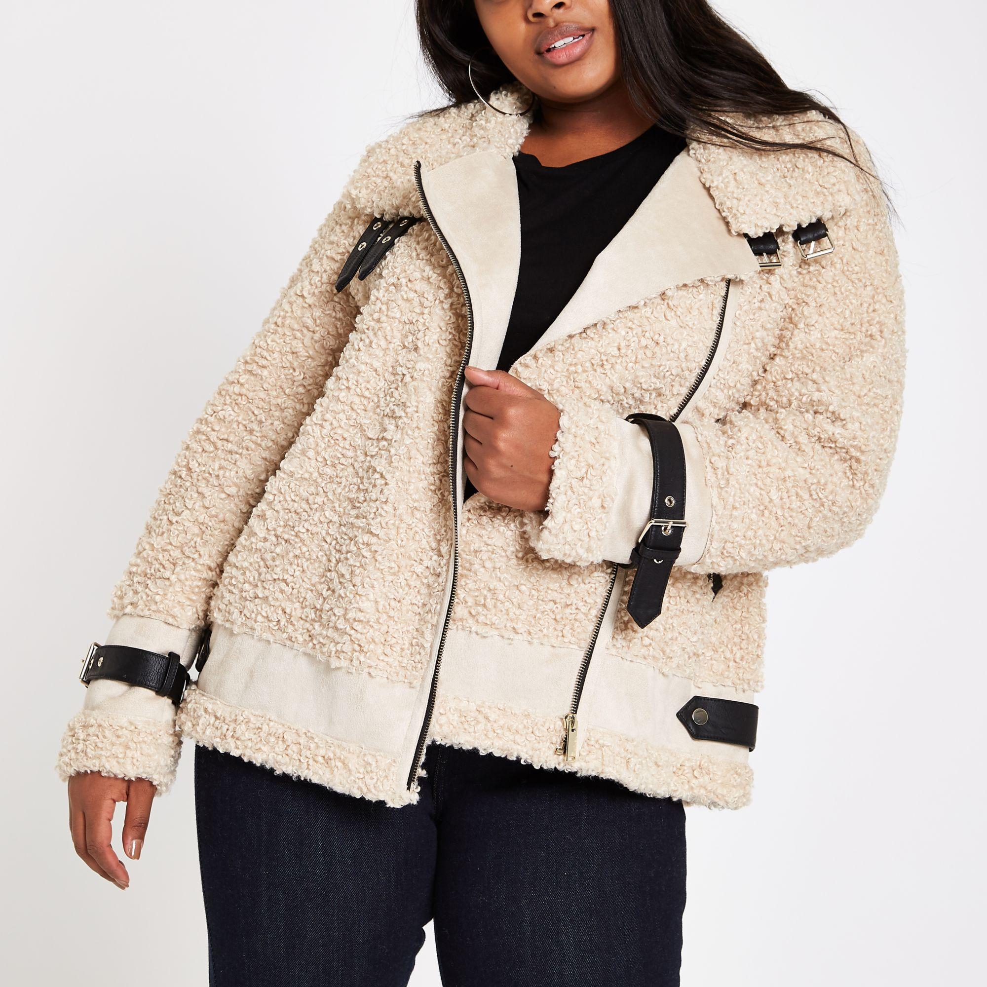 borg jacket river island