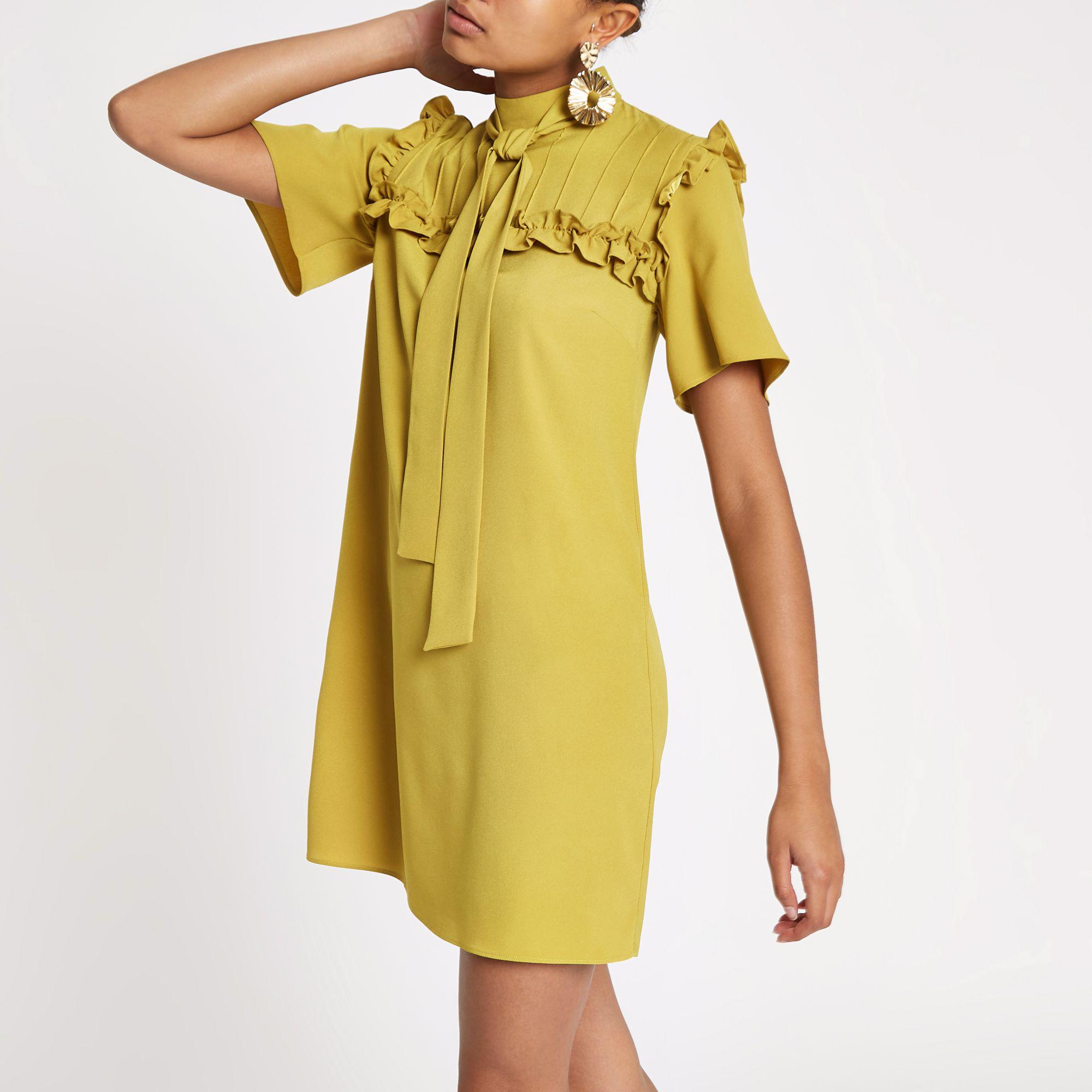 yellow dress river island