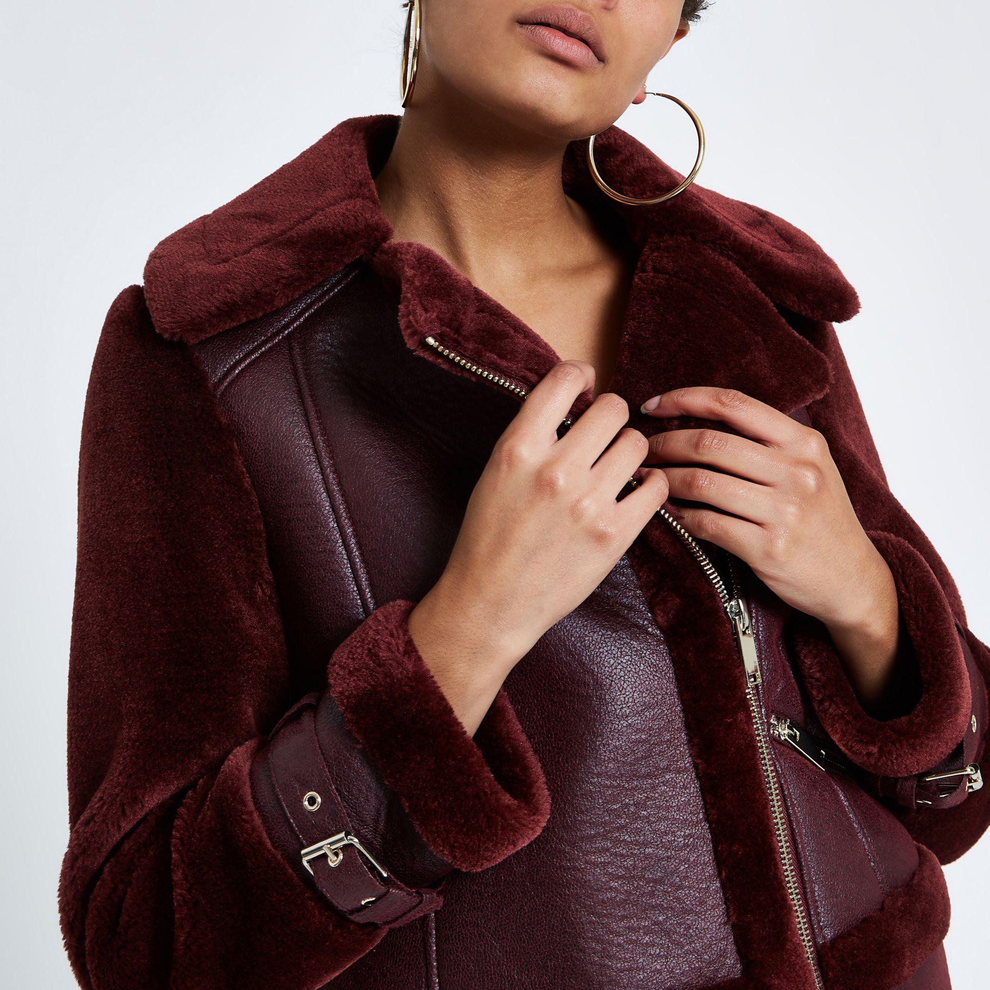 purple aviator jacket