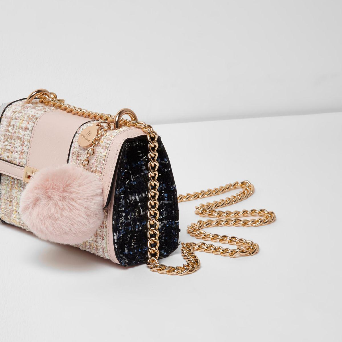 river island tweed bag