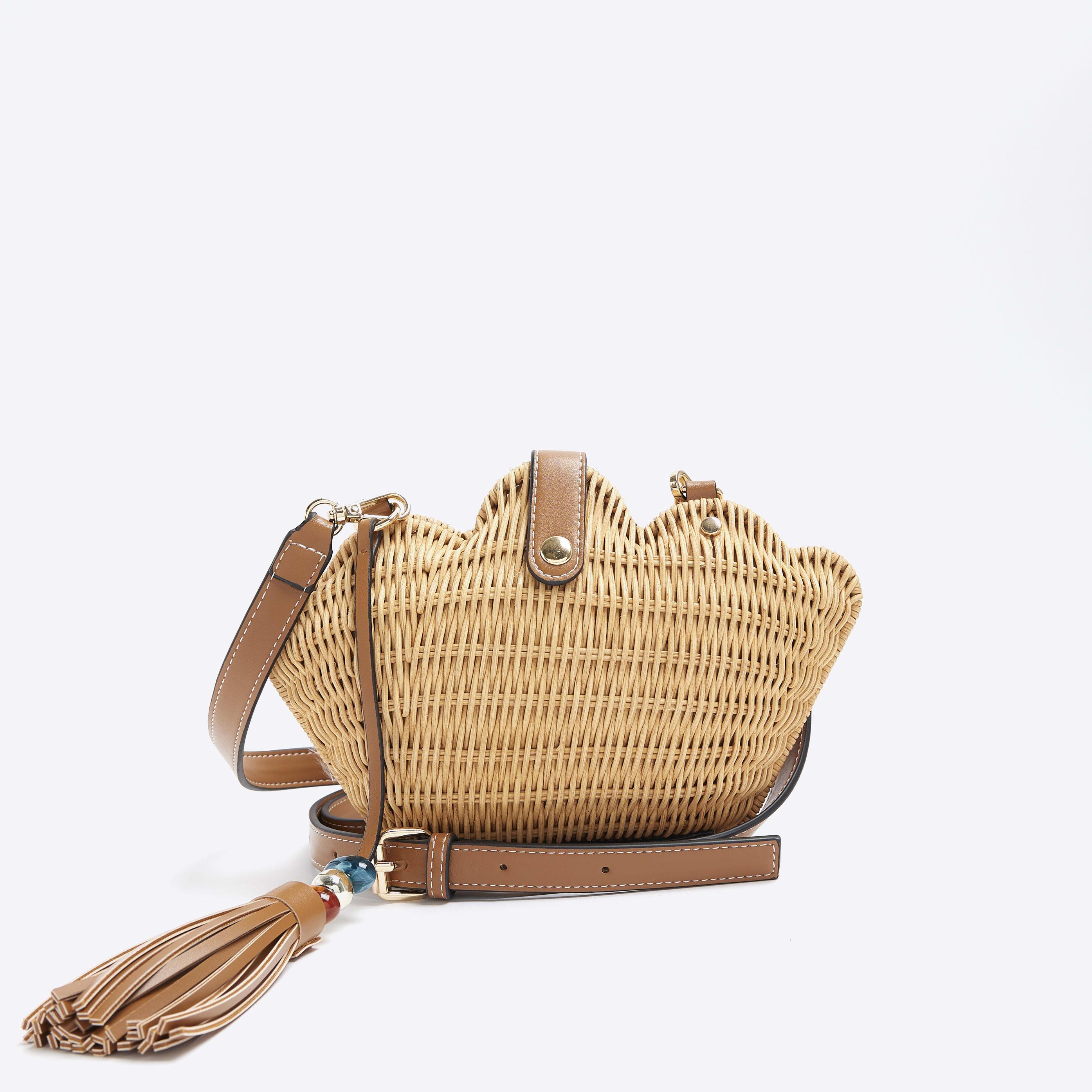River island straw bag hotsell