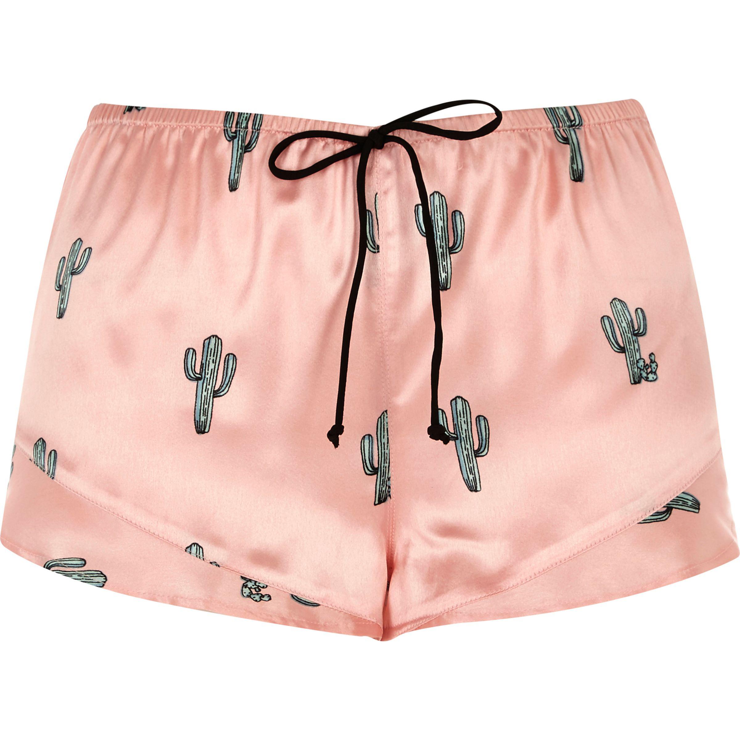 pink pajama shorts