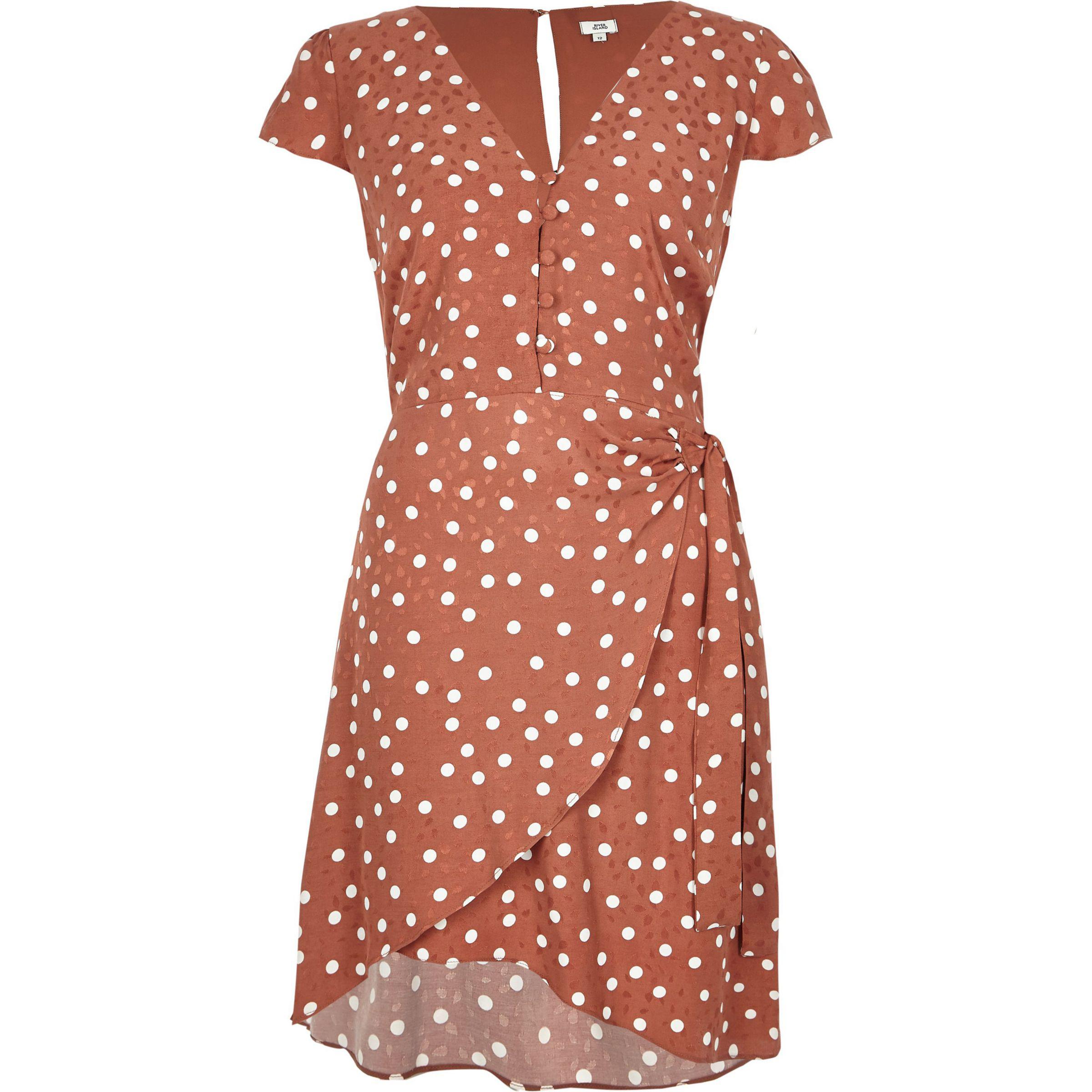 river island polka dress