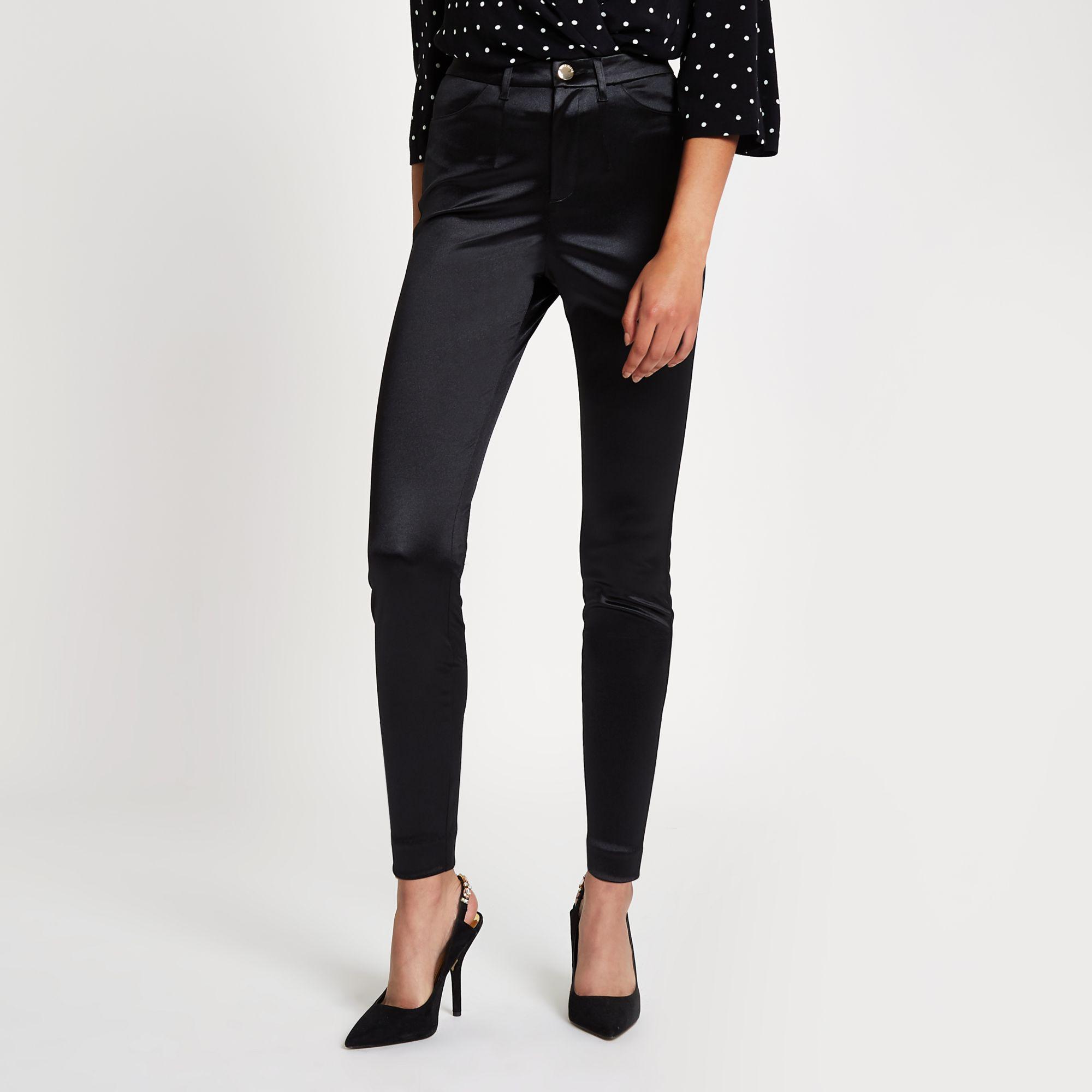 High Waist Skinny Disco Trousers 