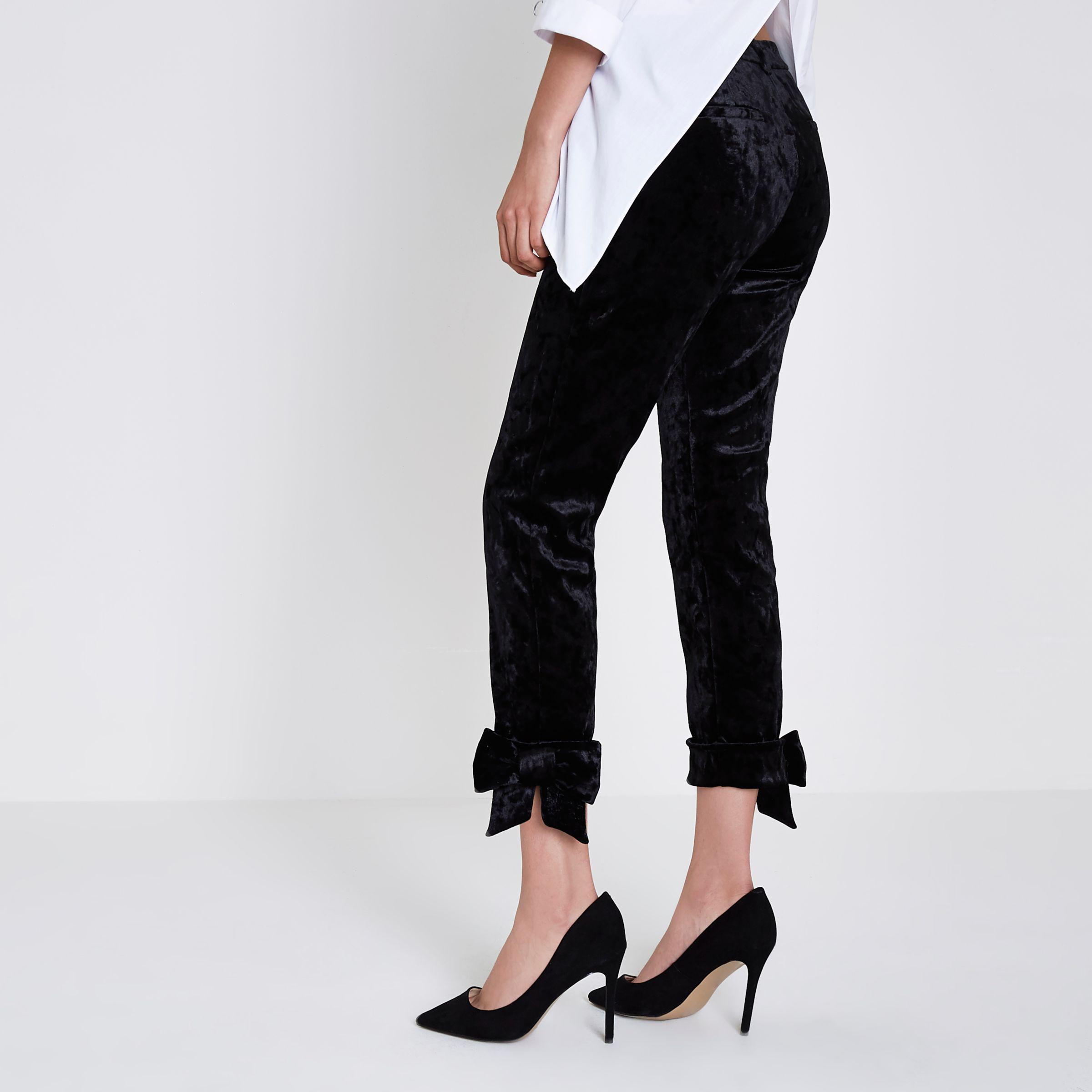 river island velvet trousers