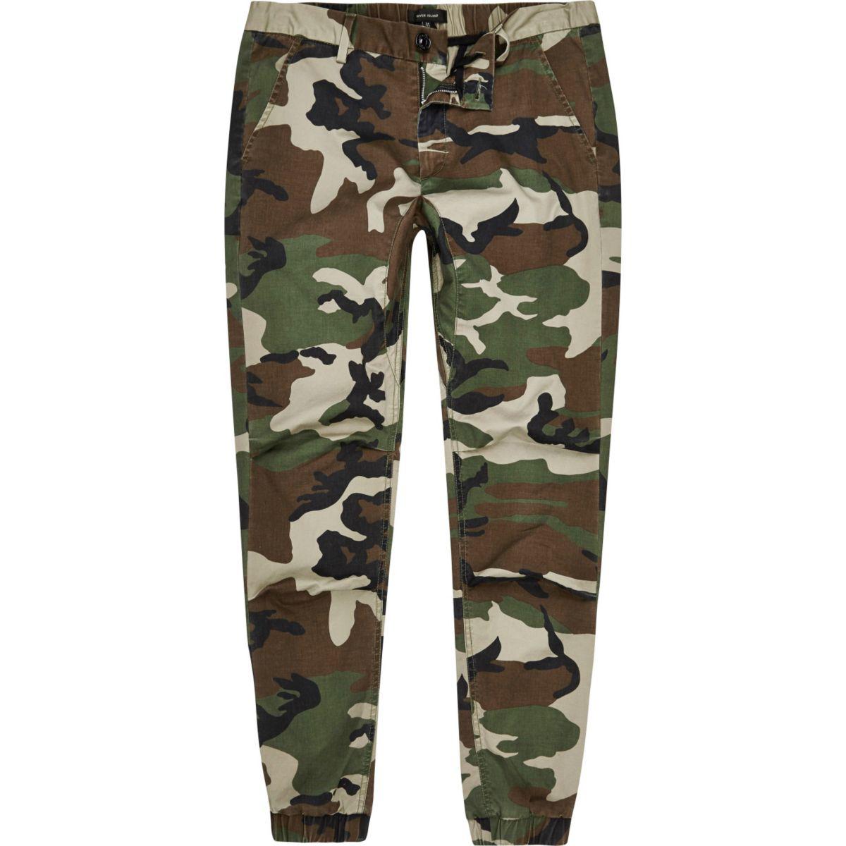 river island camo pants