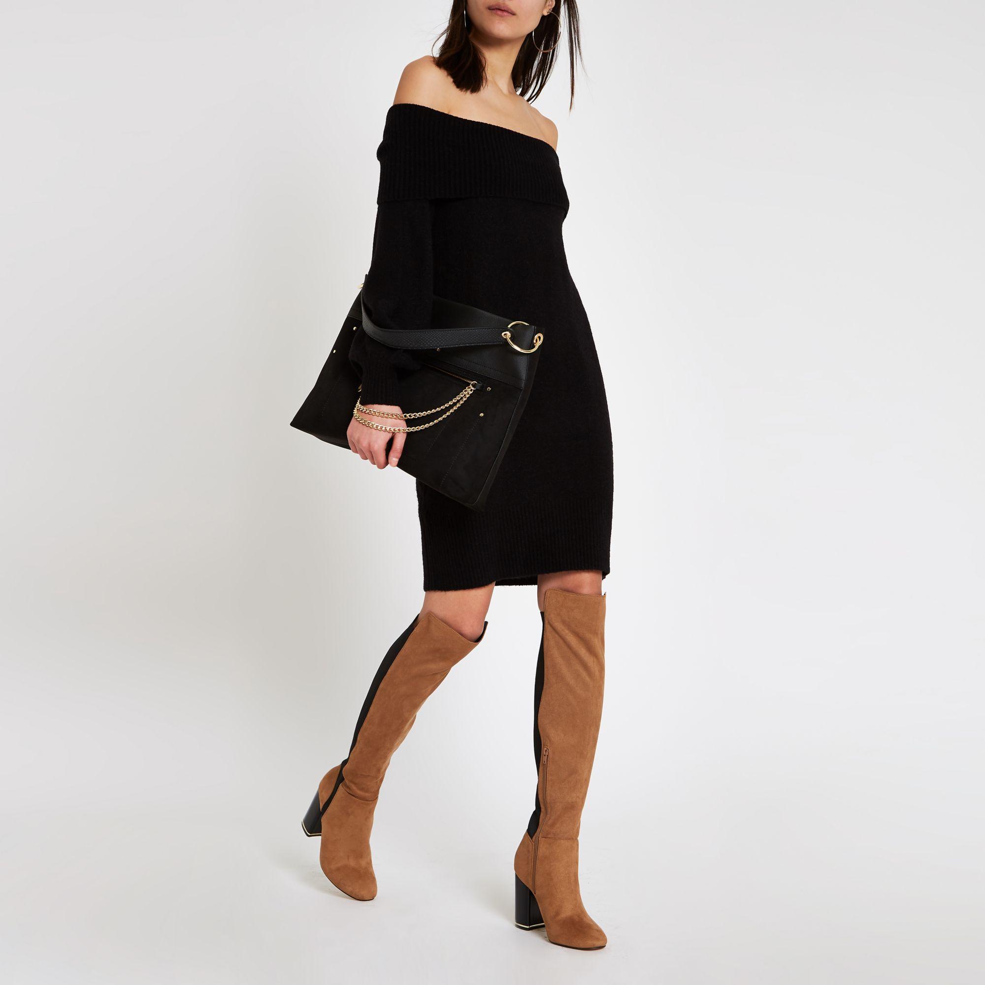 bardot jumper dress