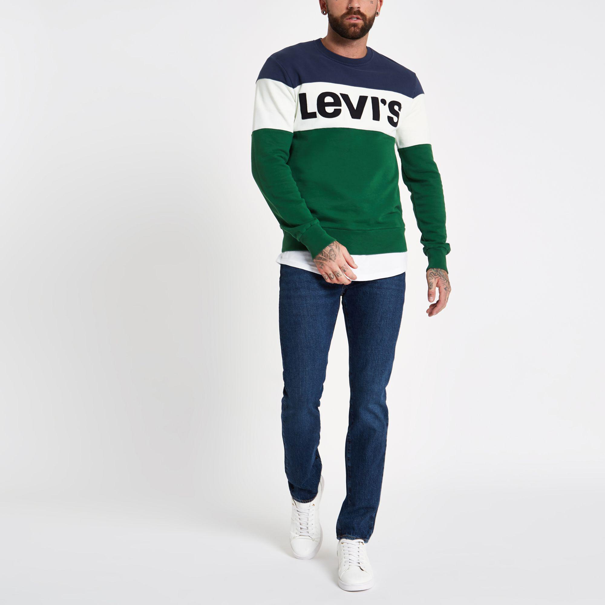 levis green jumper