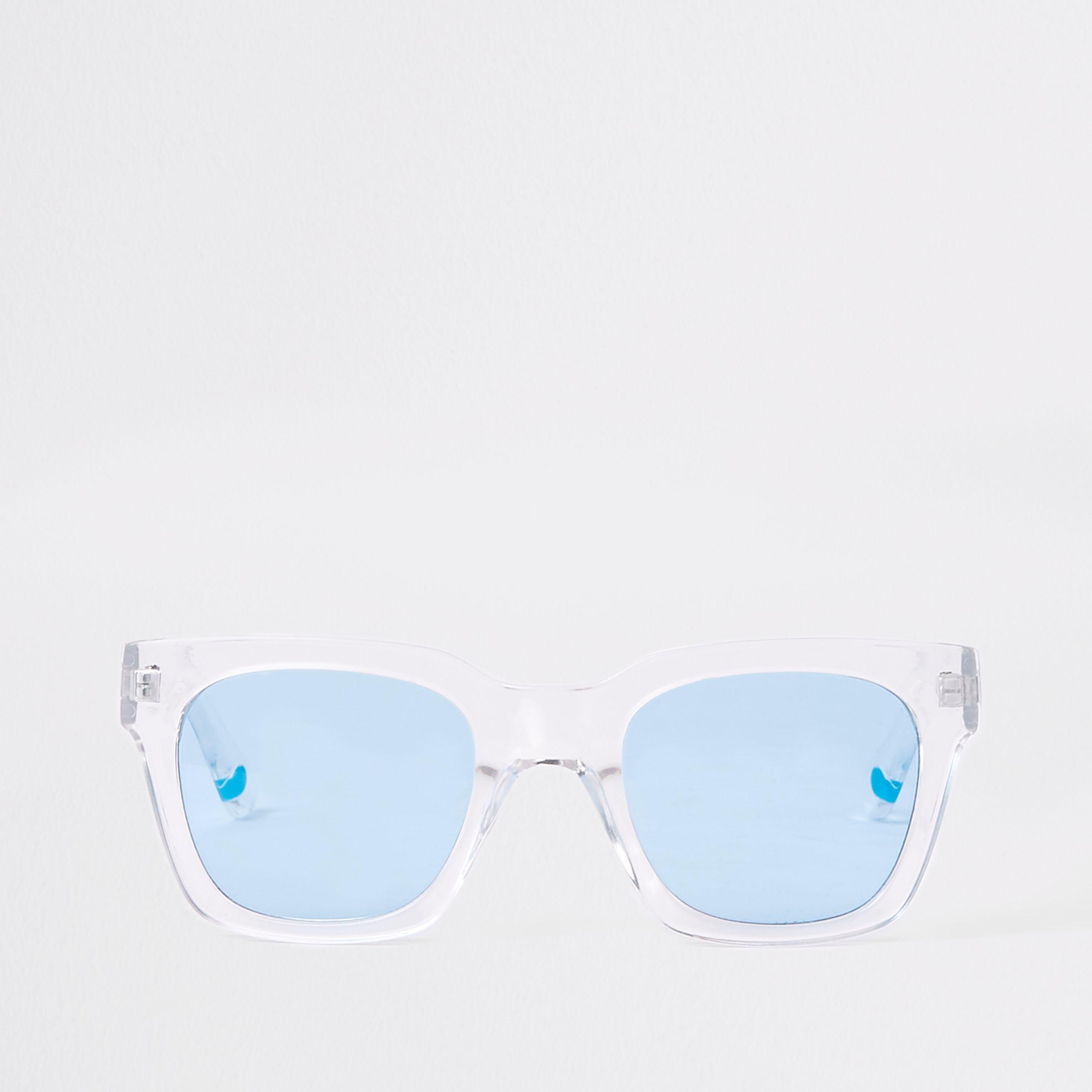 Women's Transparent Clear Square Dark Purple Lens UV Protection Trendy  Designer Sunglasses - Etsy