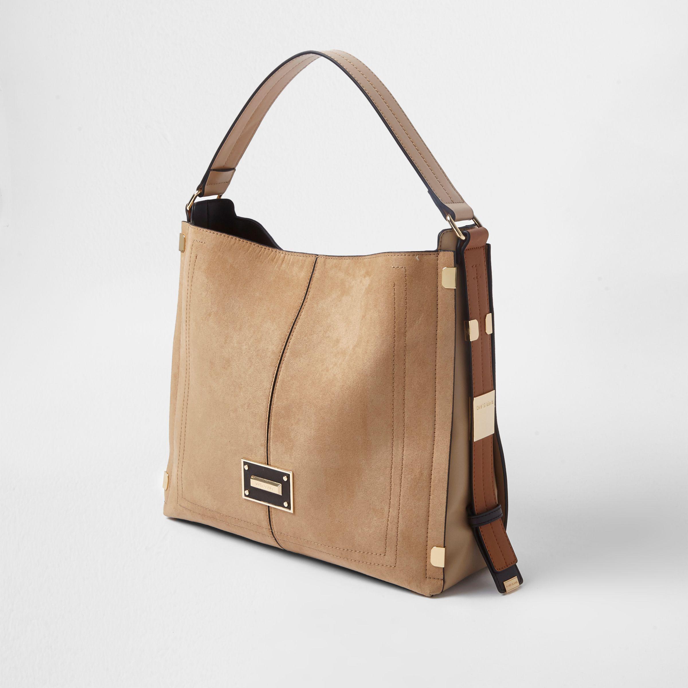 grey tab side slouch bag