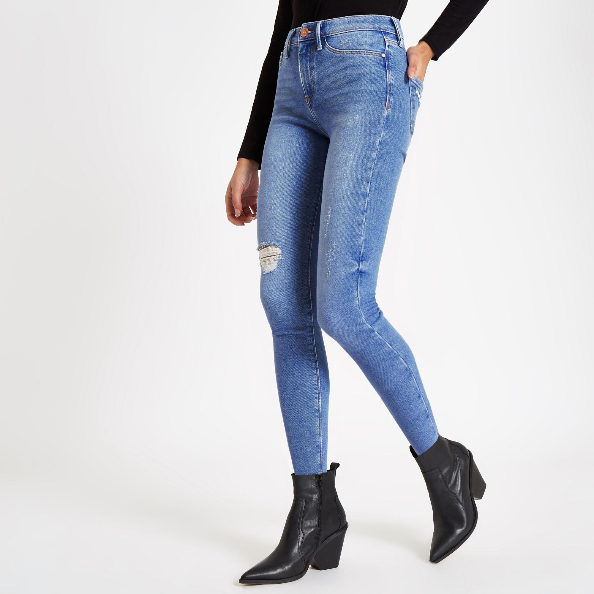 river island molly mid rise jeggings