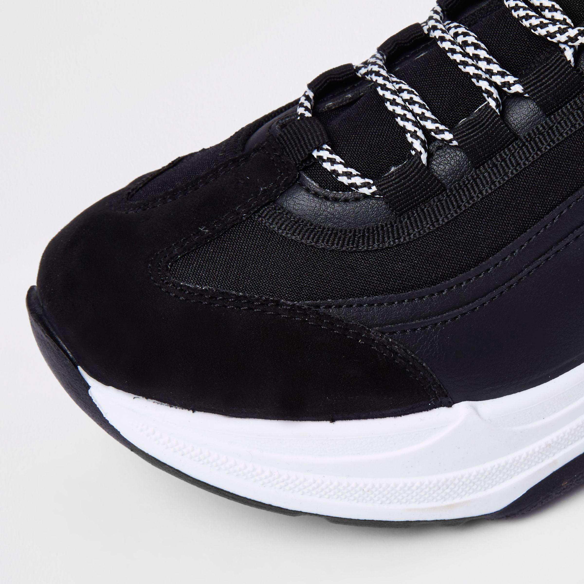 chunky platform lace up trainers