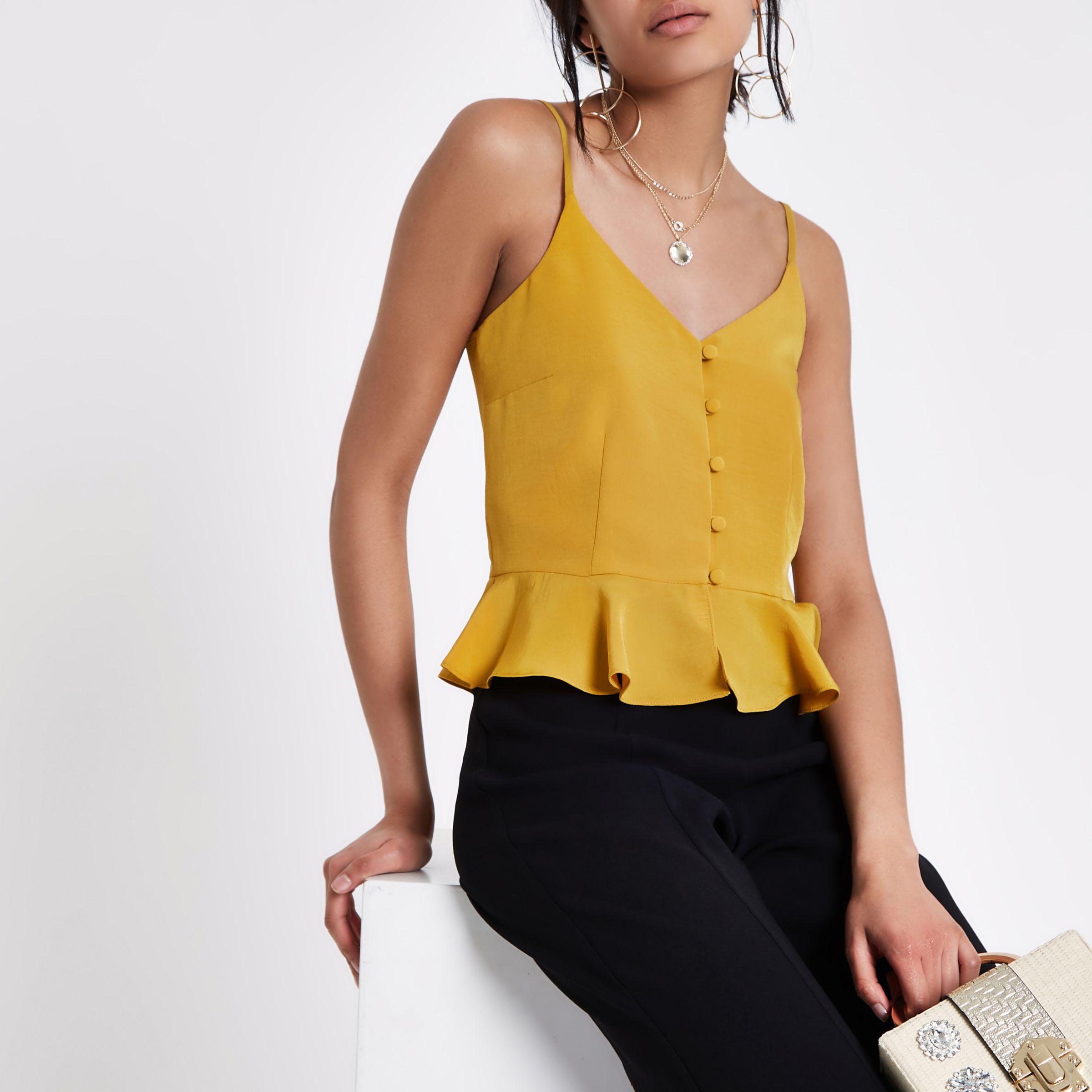 river island peplum cami