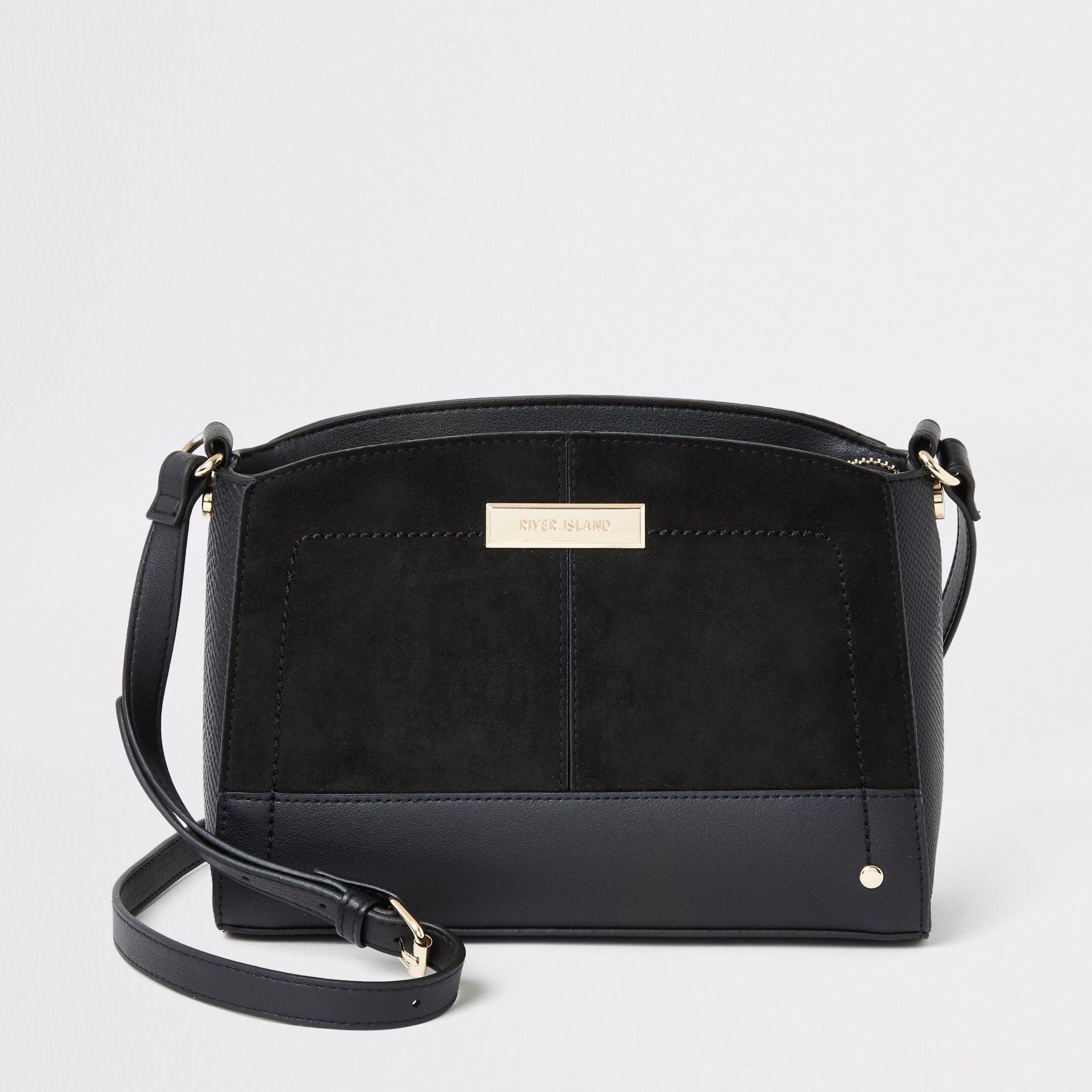 Black Crossbody Bag River Island 2024 www.alhudapk