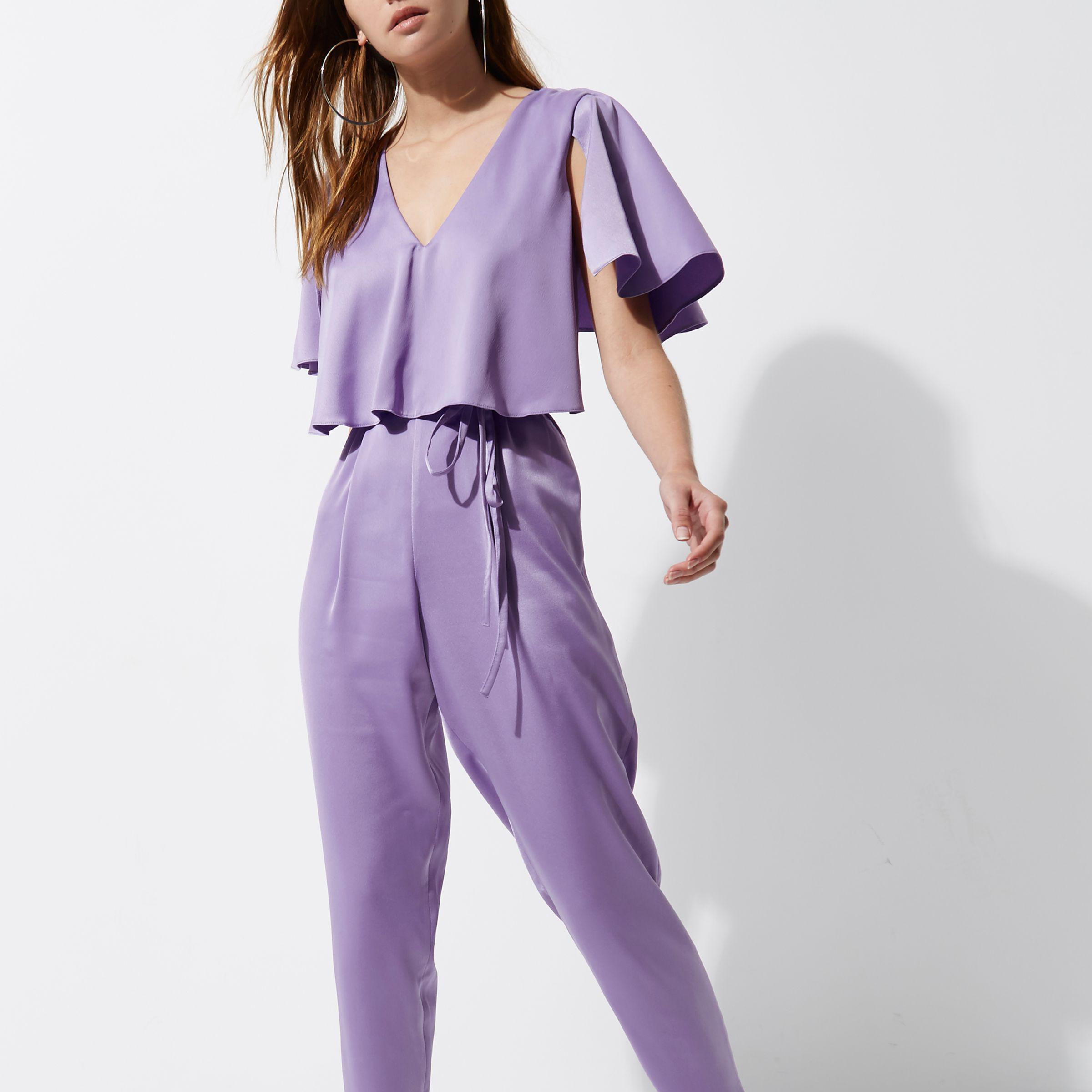 light purple jumpsuit