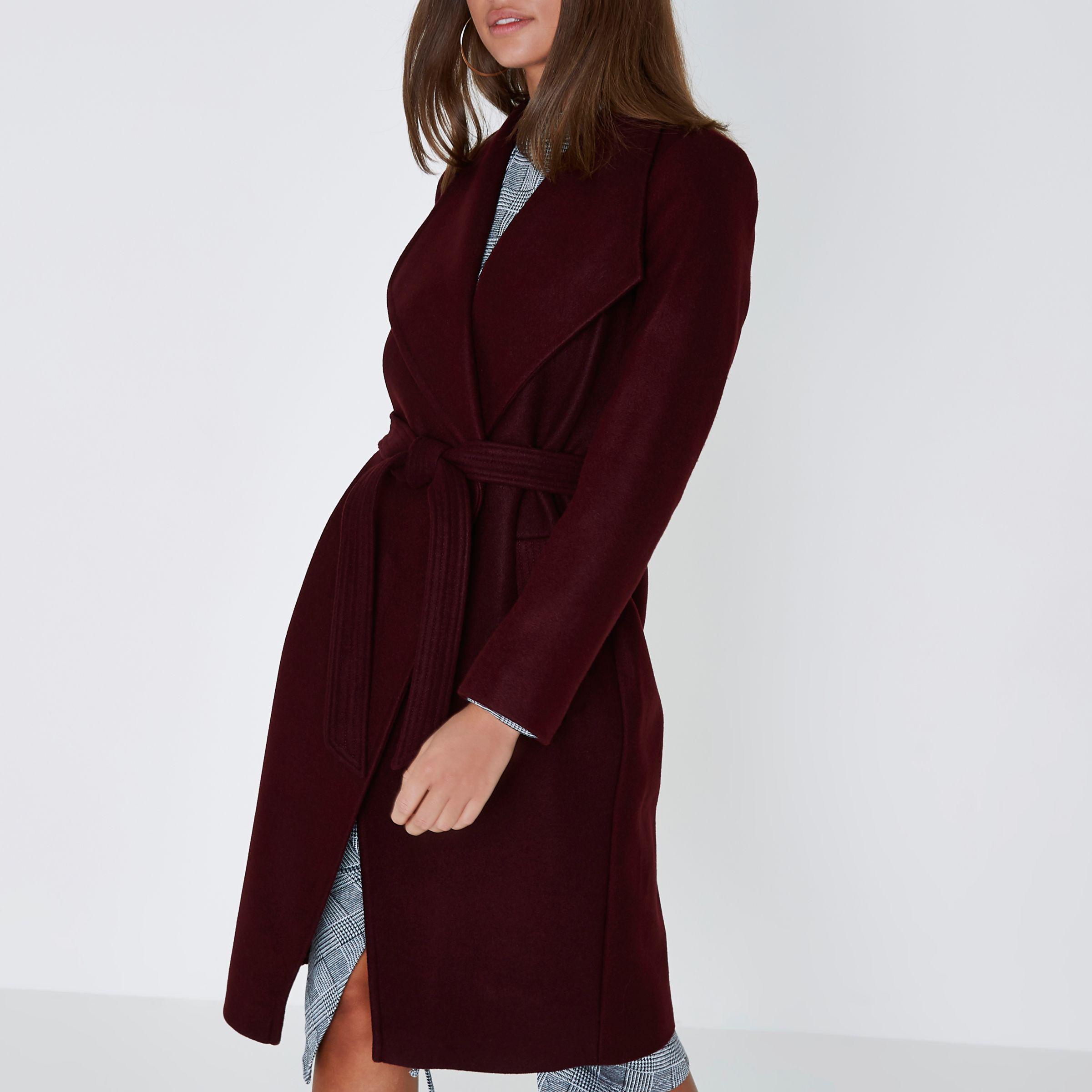dark red coat