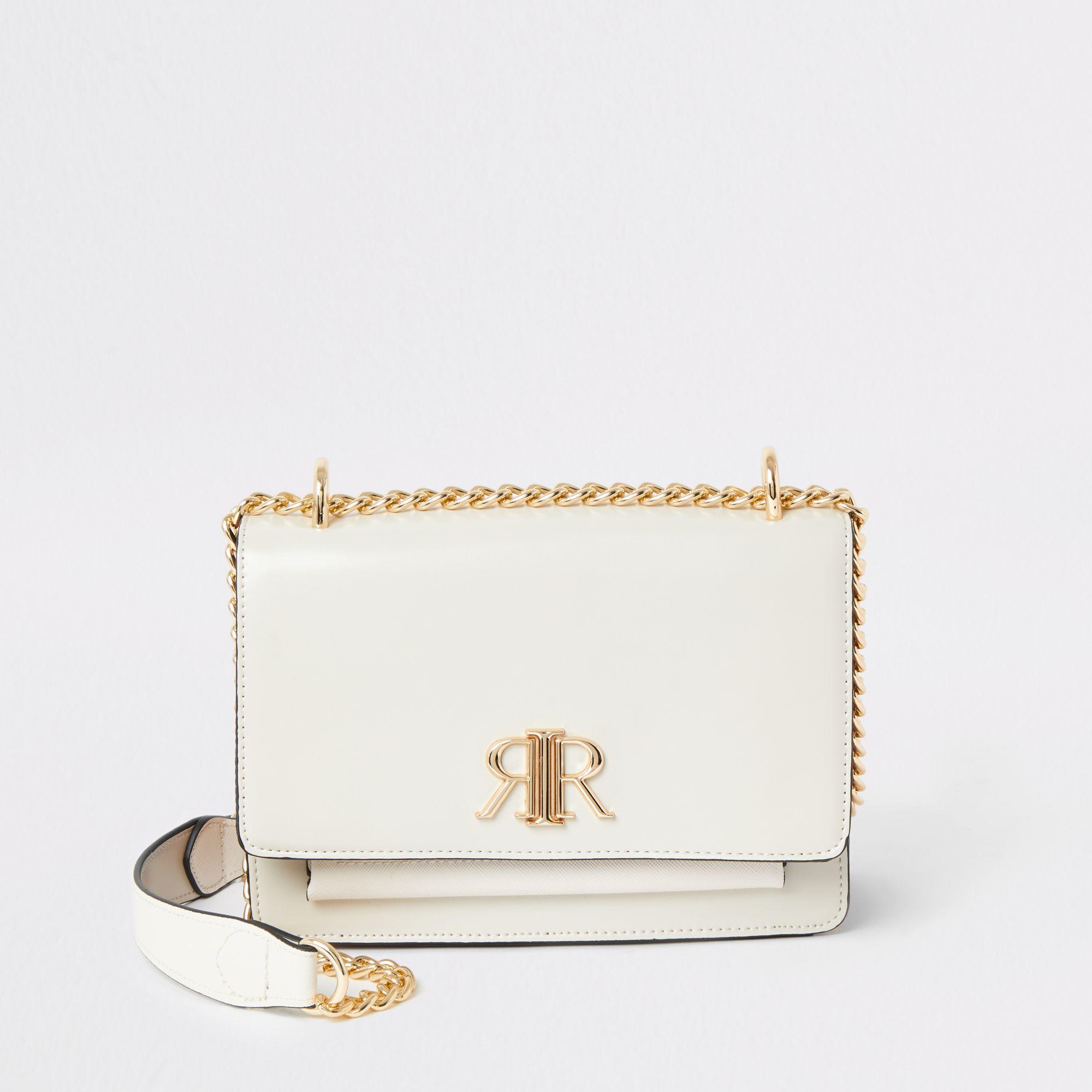 river island beige purse