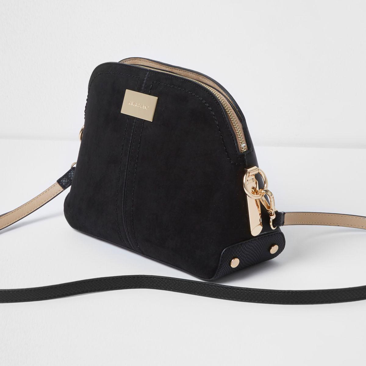 black kettle zip cross body bag