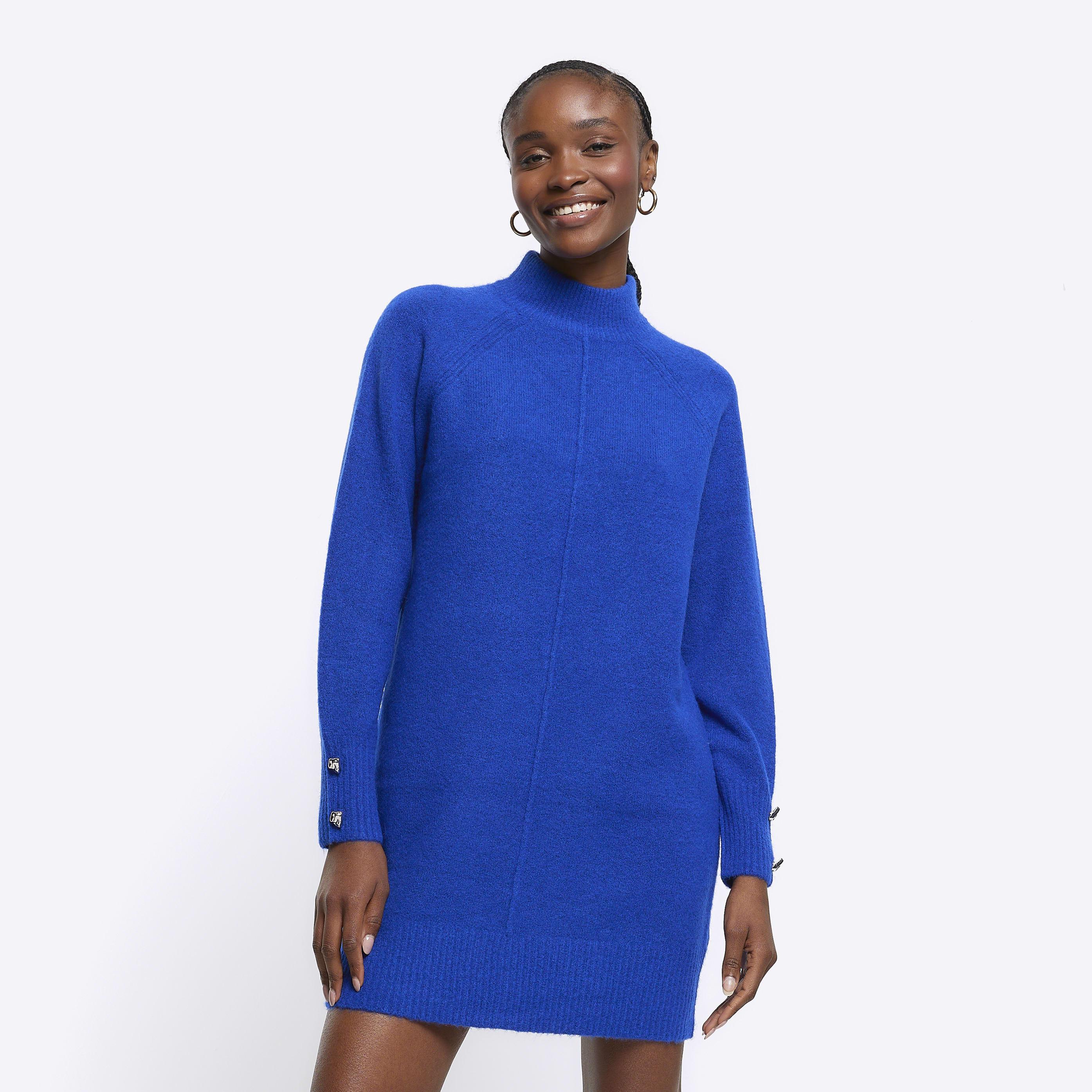 Jumper dress clearance blue