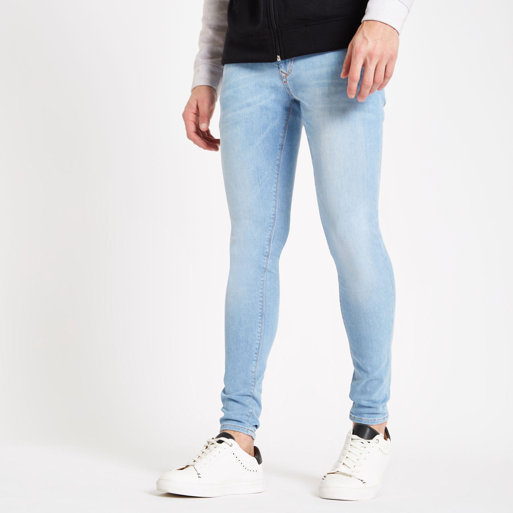 light blue spray on jeans