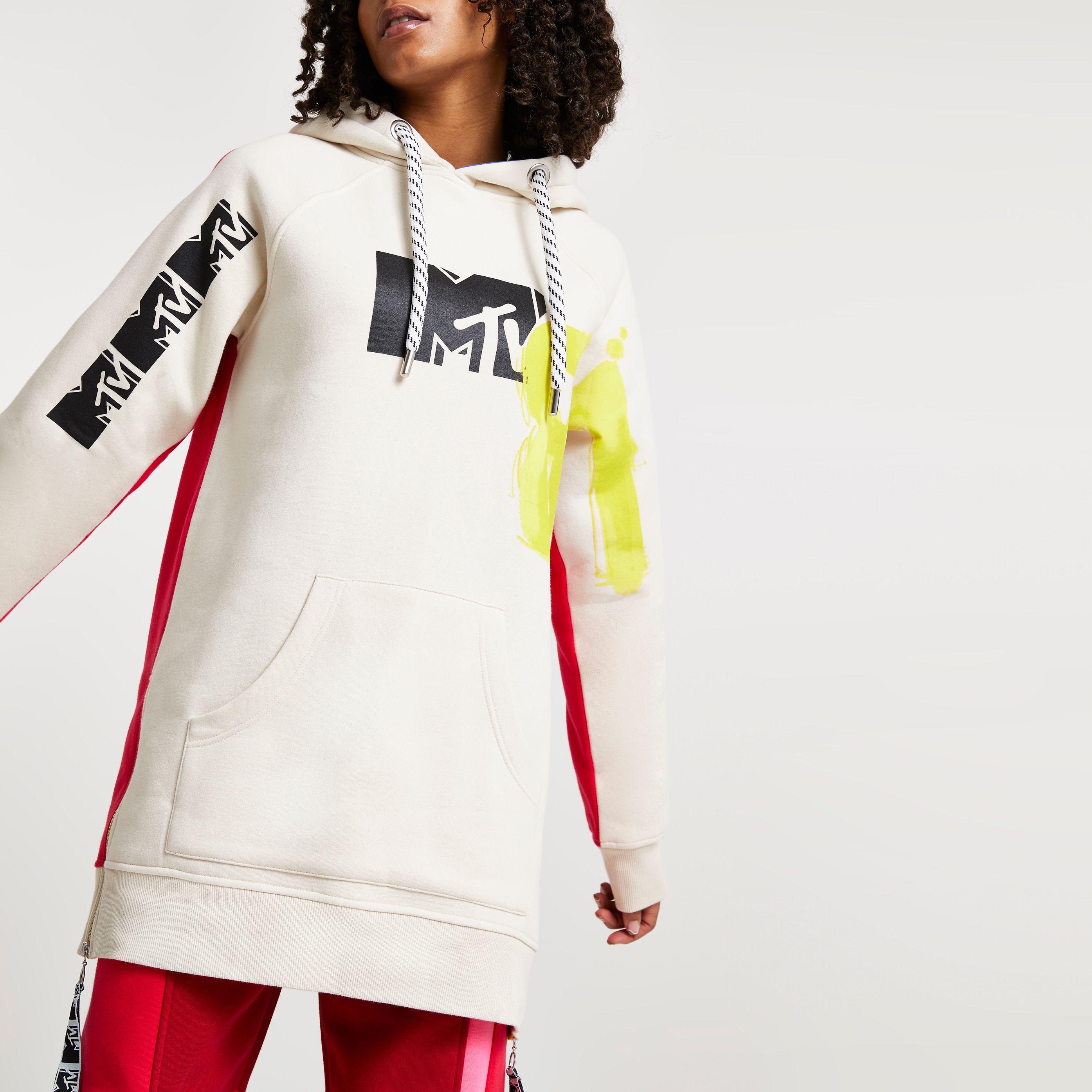 River Island Cotton Beige Mtv Oversized 