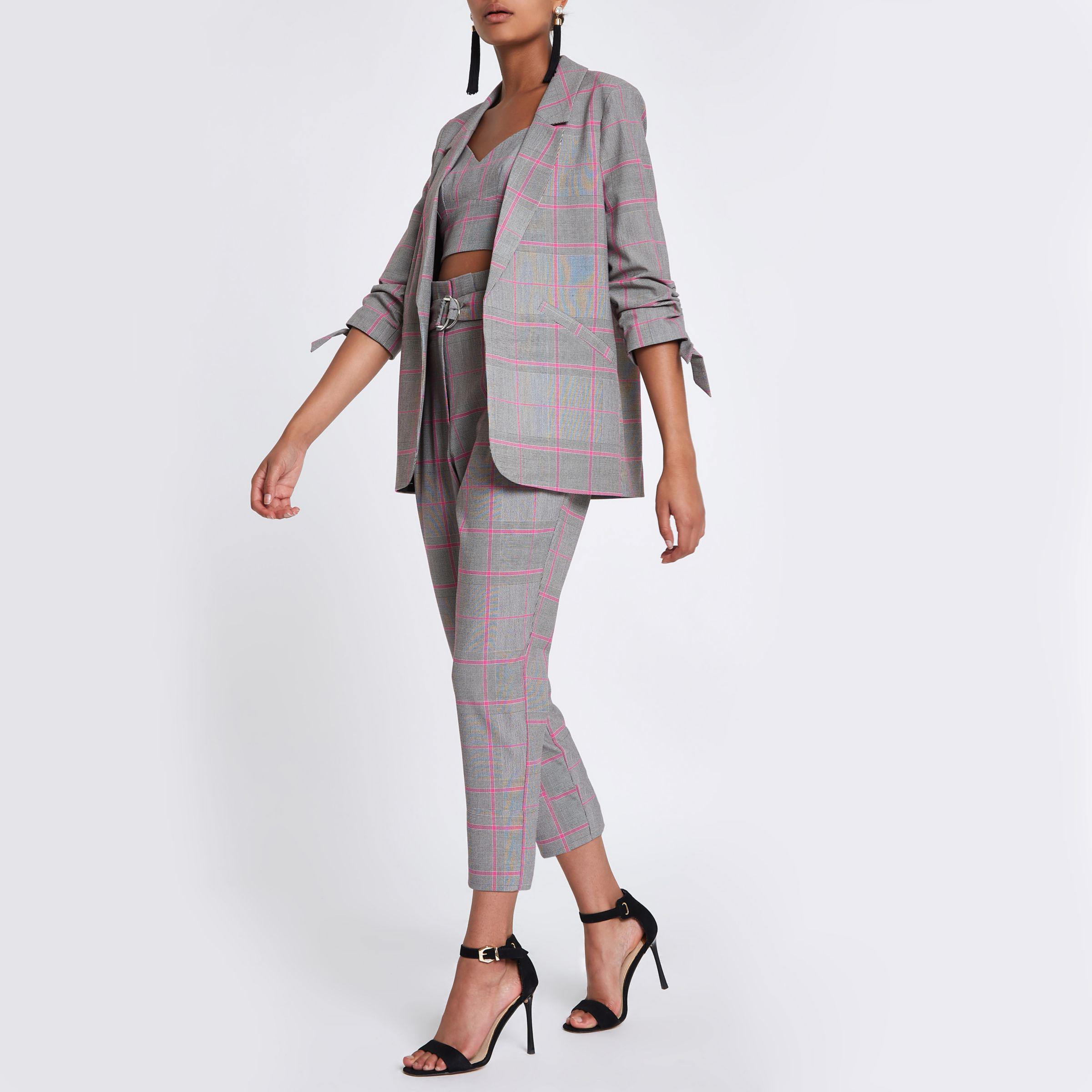 Pink and grey blazer Clearance