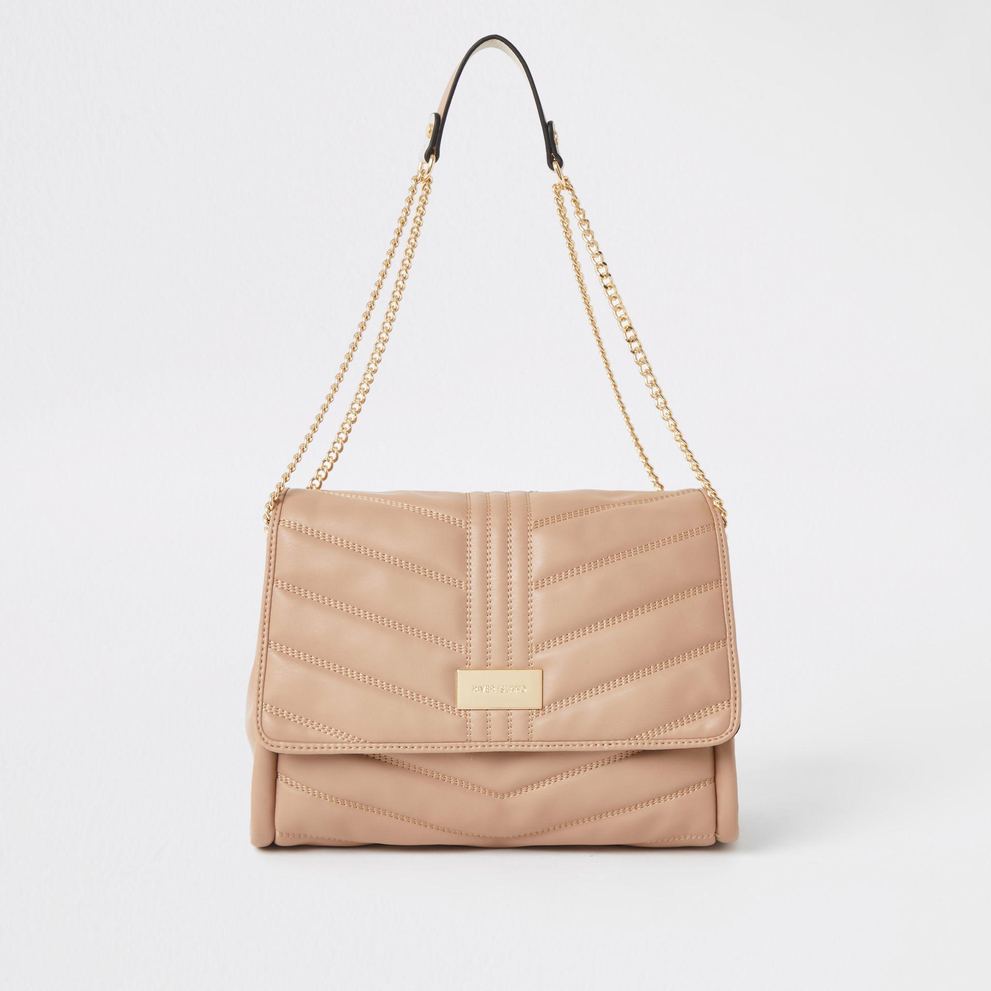 river island beige bag