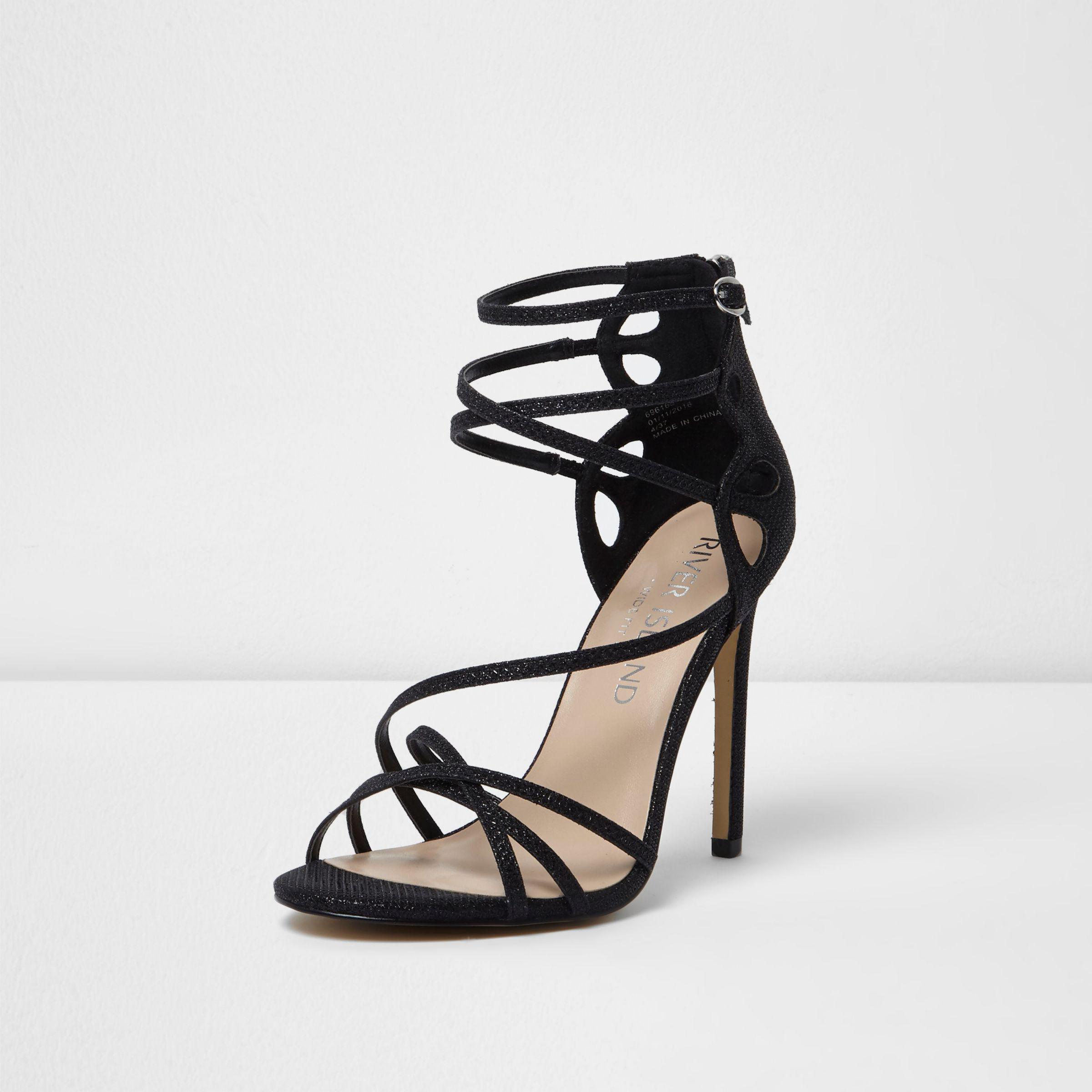 wide fit caged sandals