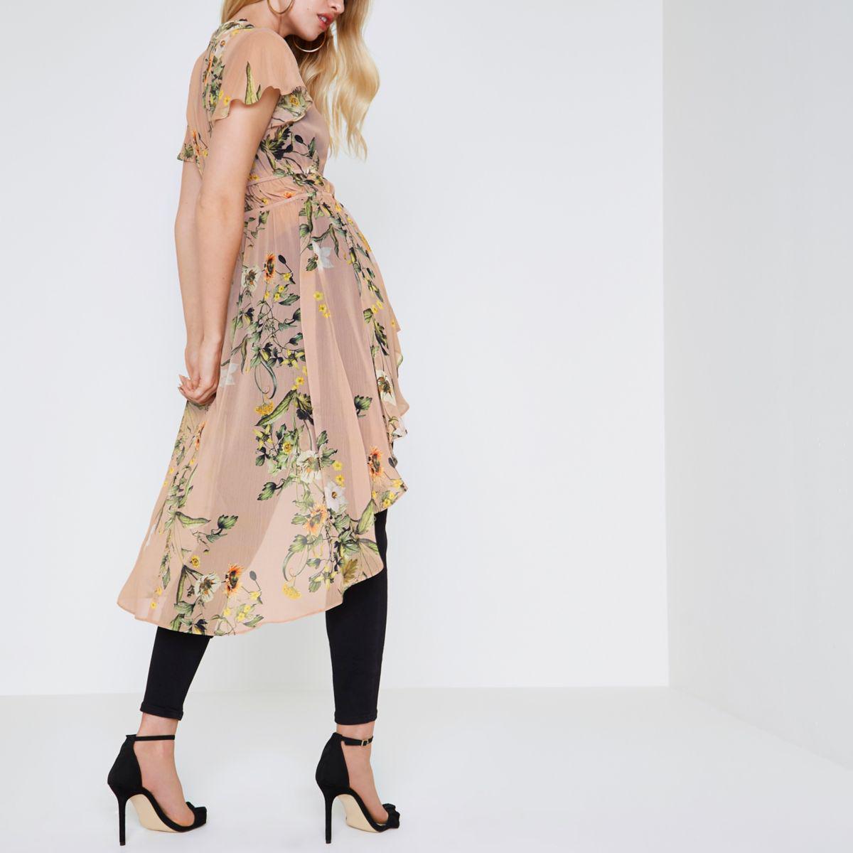 high low kimono top