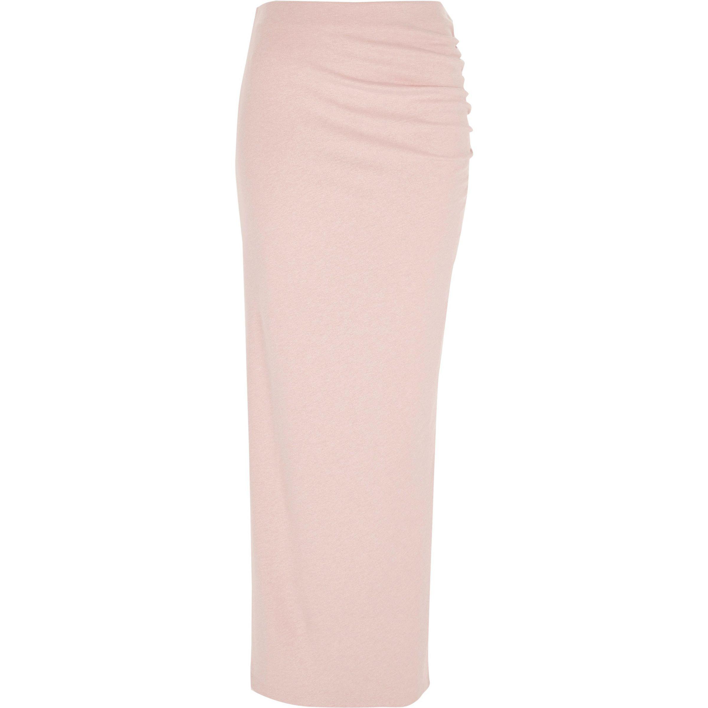 light pink bodycon skirt