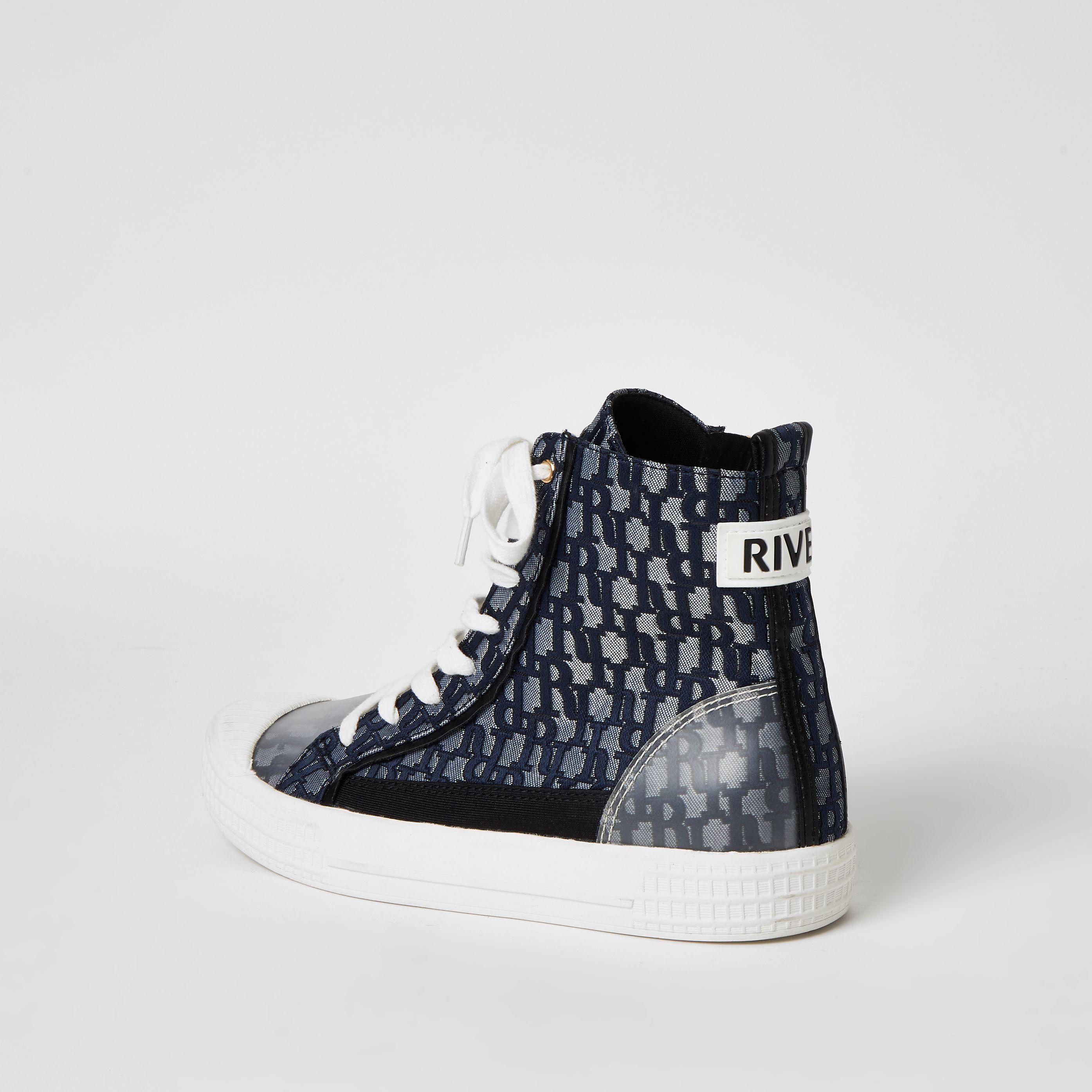 river island high top trainers
