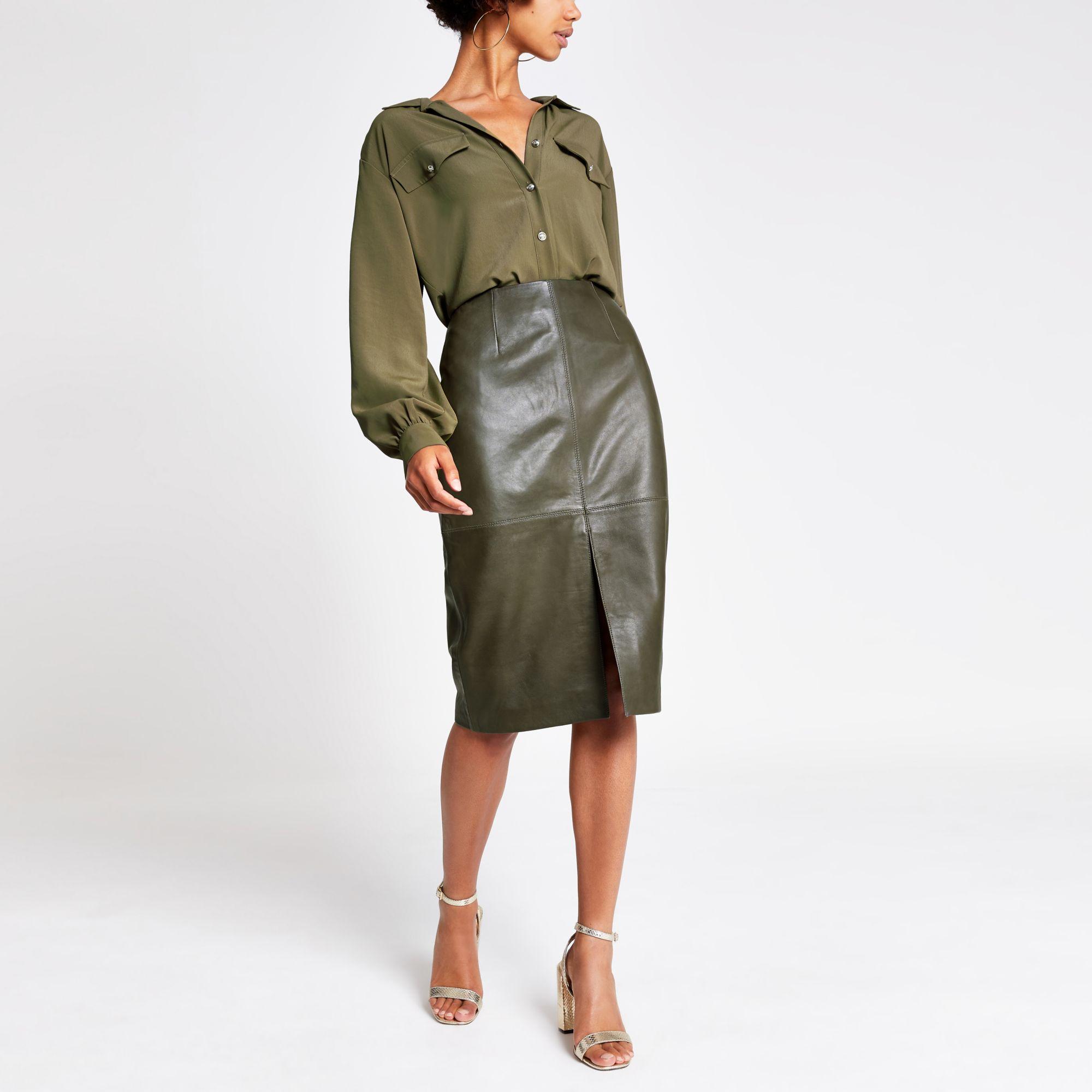 plus size button midi skirt