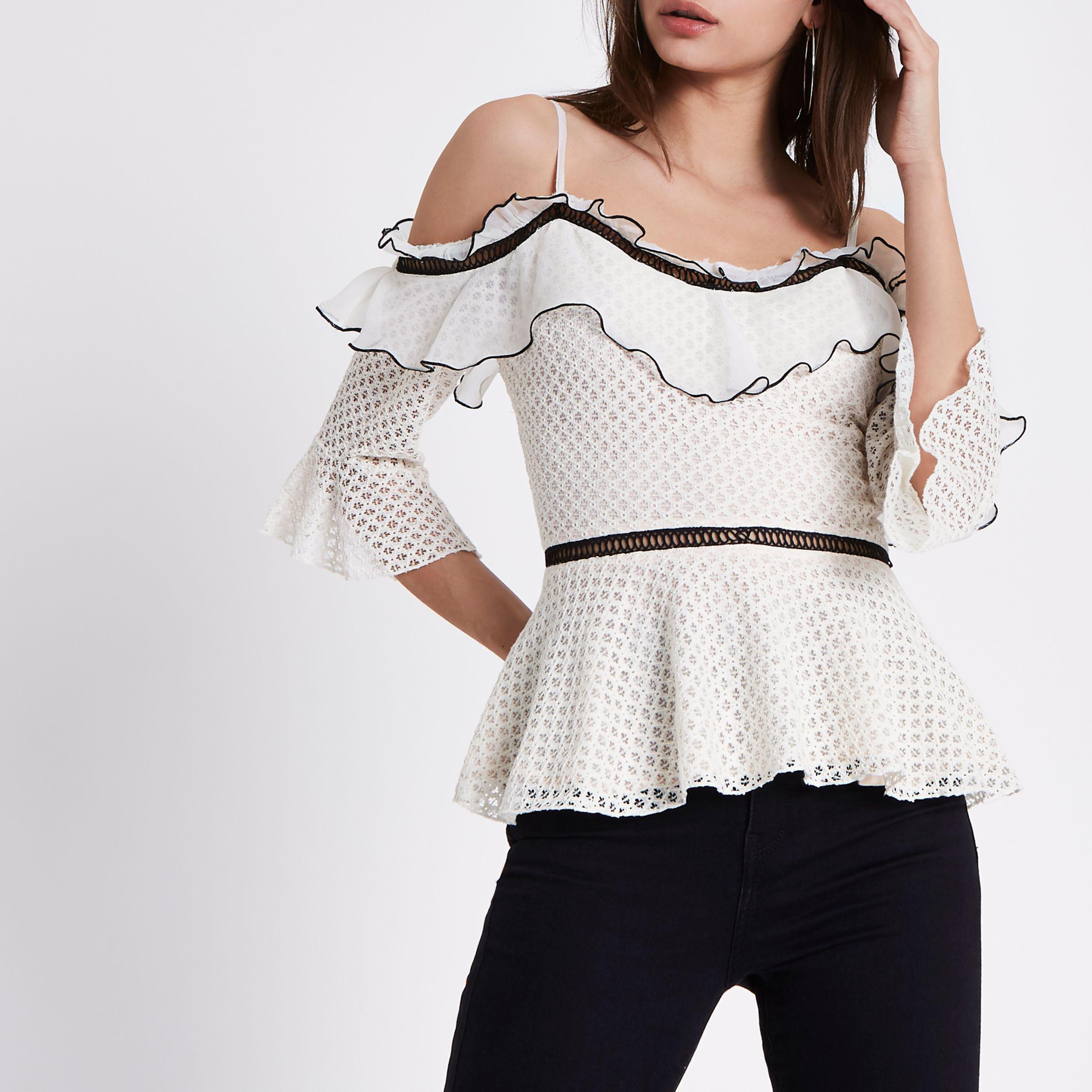 peplum tops river island