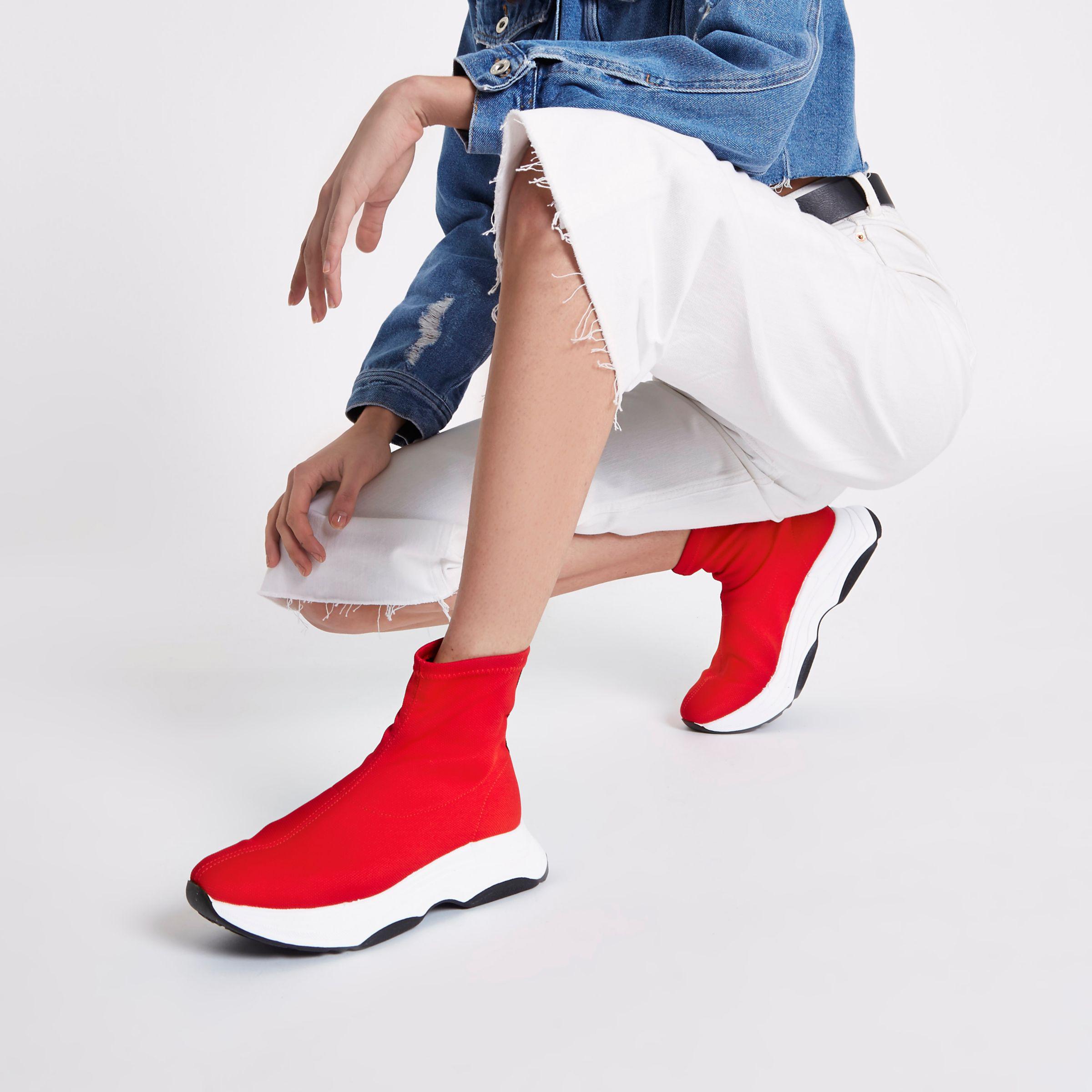 knit sock runner trainers