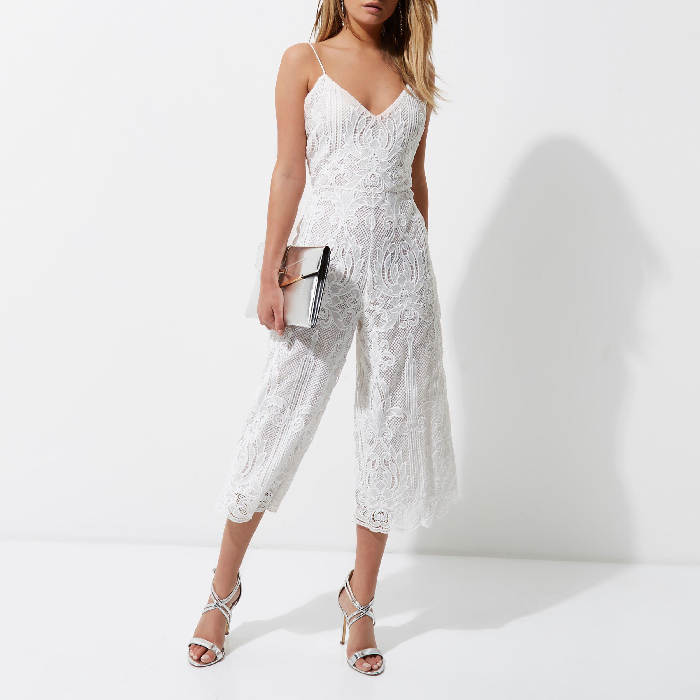 white jumpsuit river island