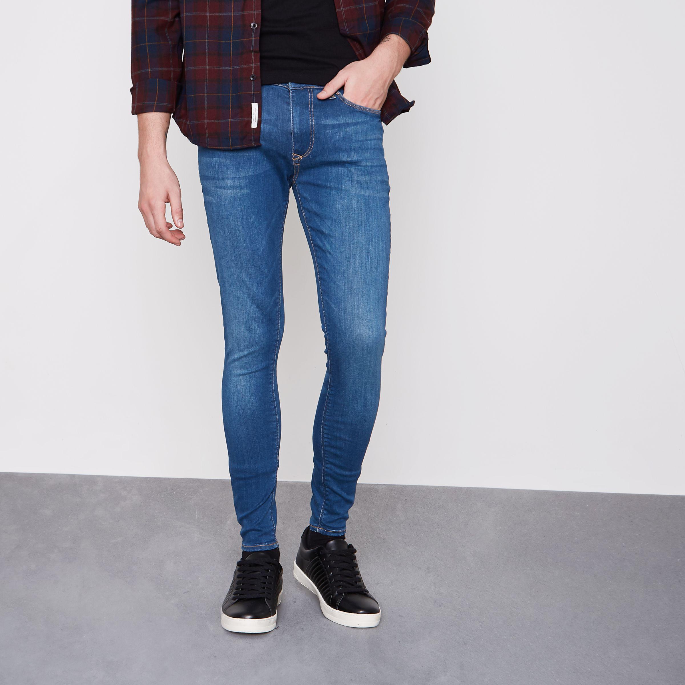 Super Skinny Spray On Jeans for Men 