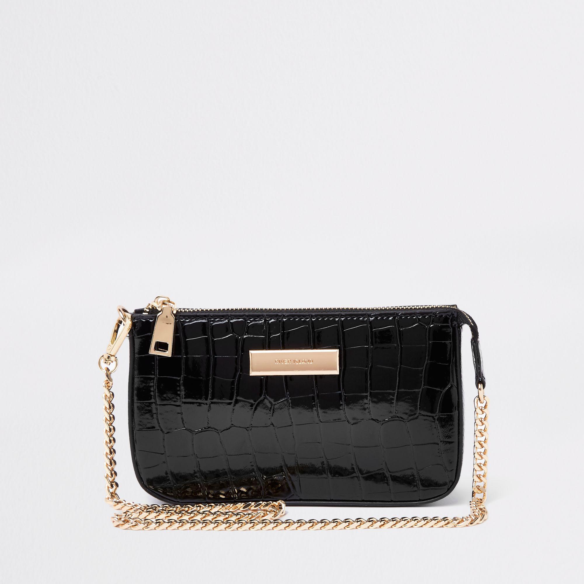 river island croc bag