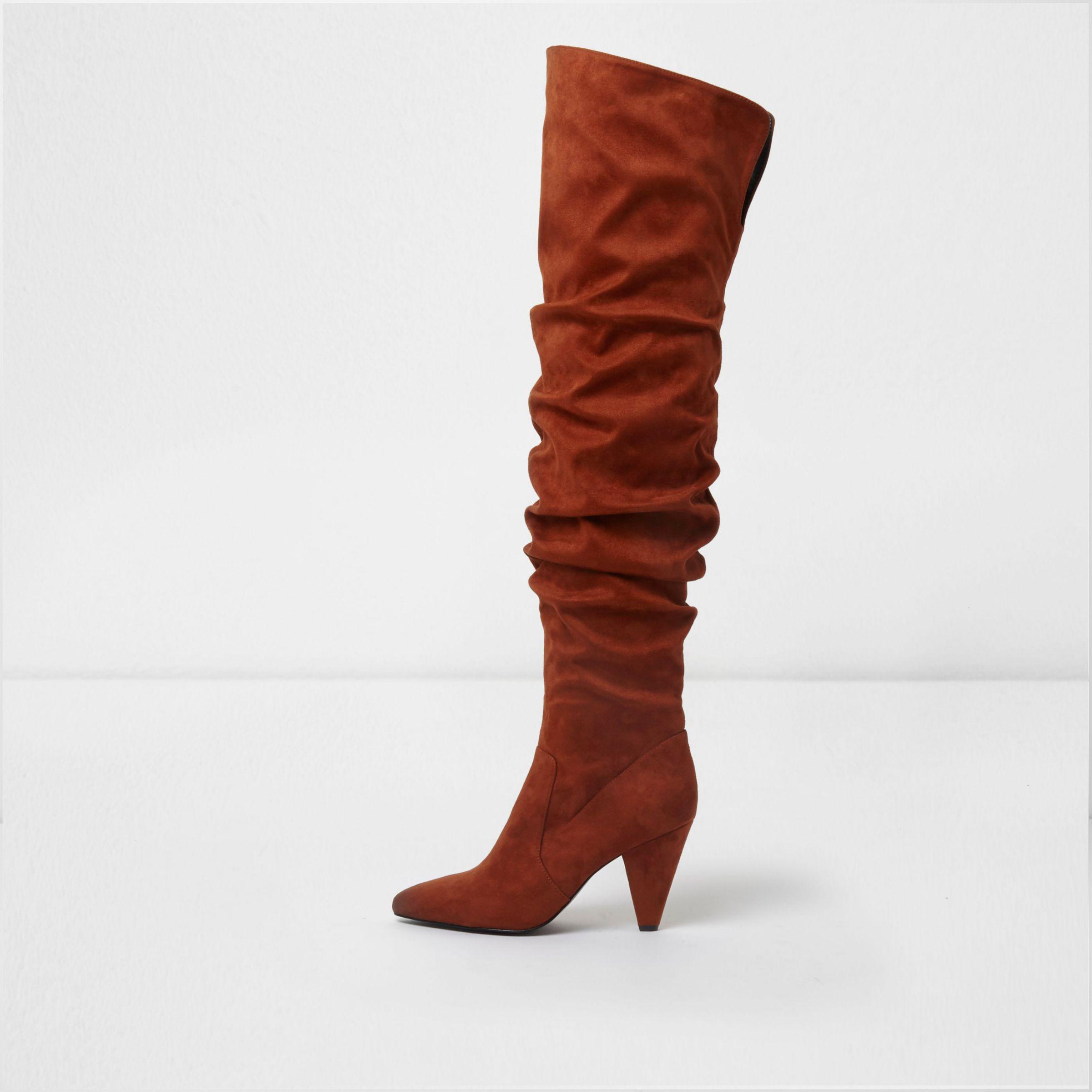 knee slouch boots