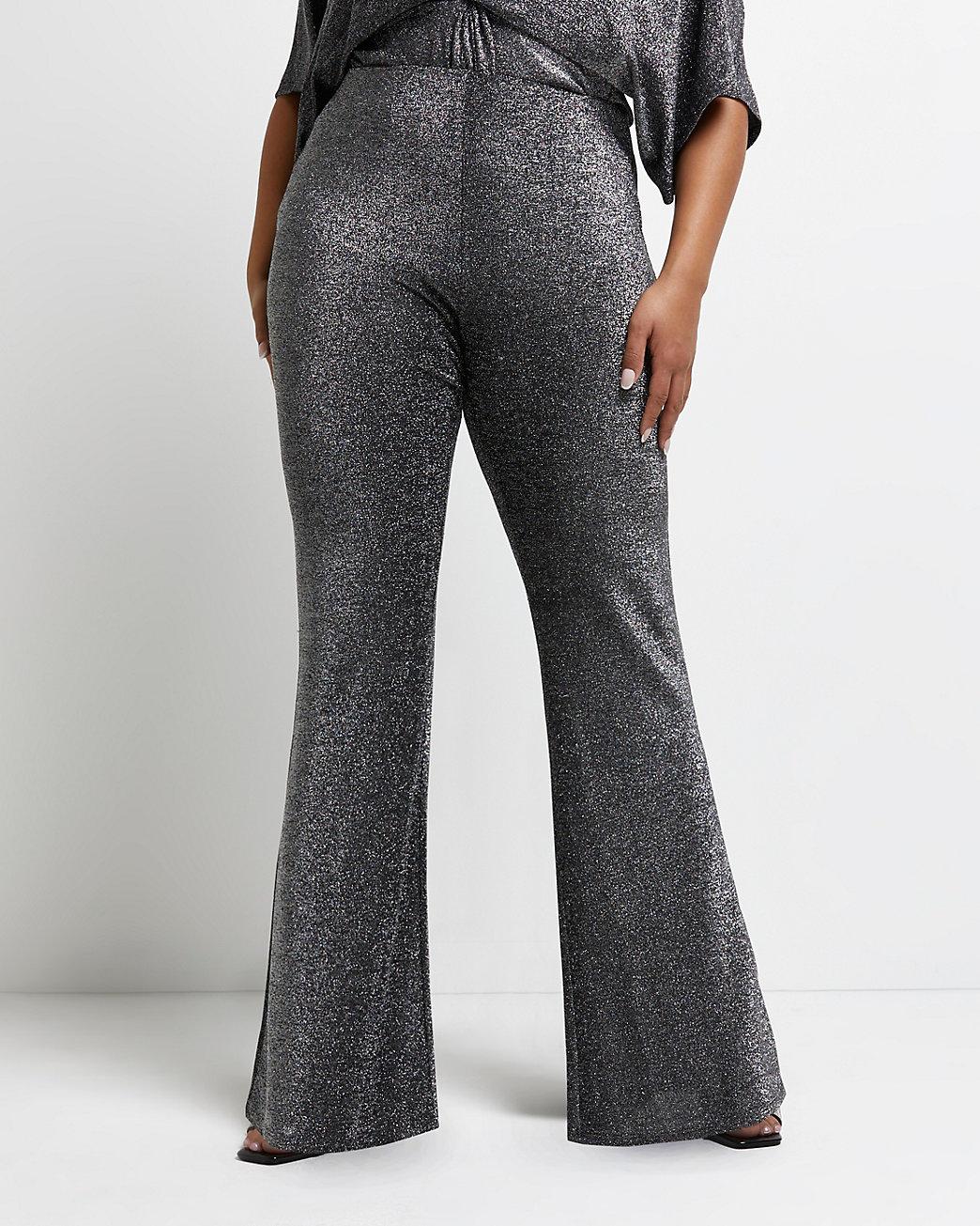 glitter flared pants