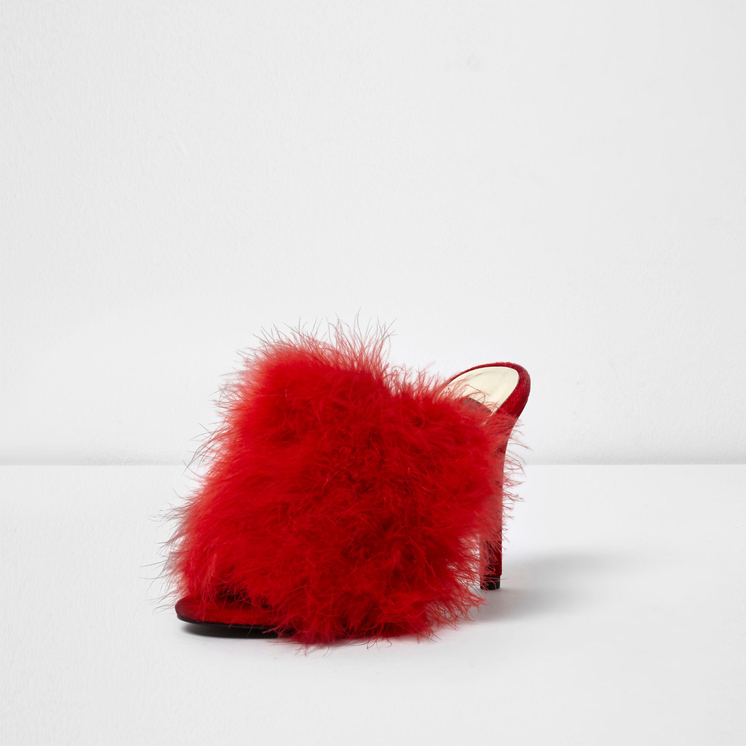 river island silver mules