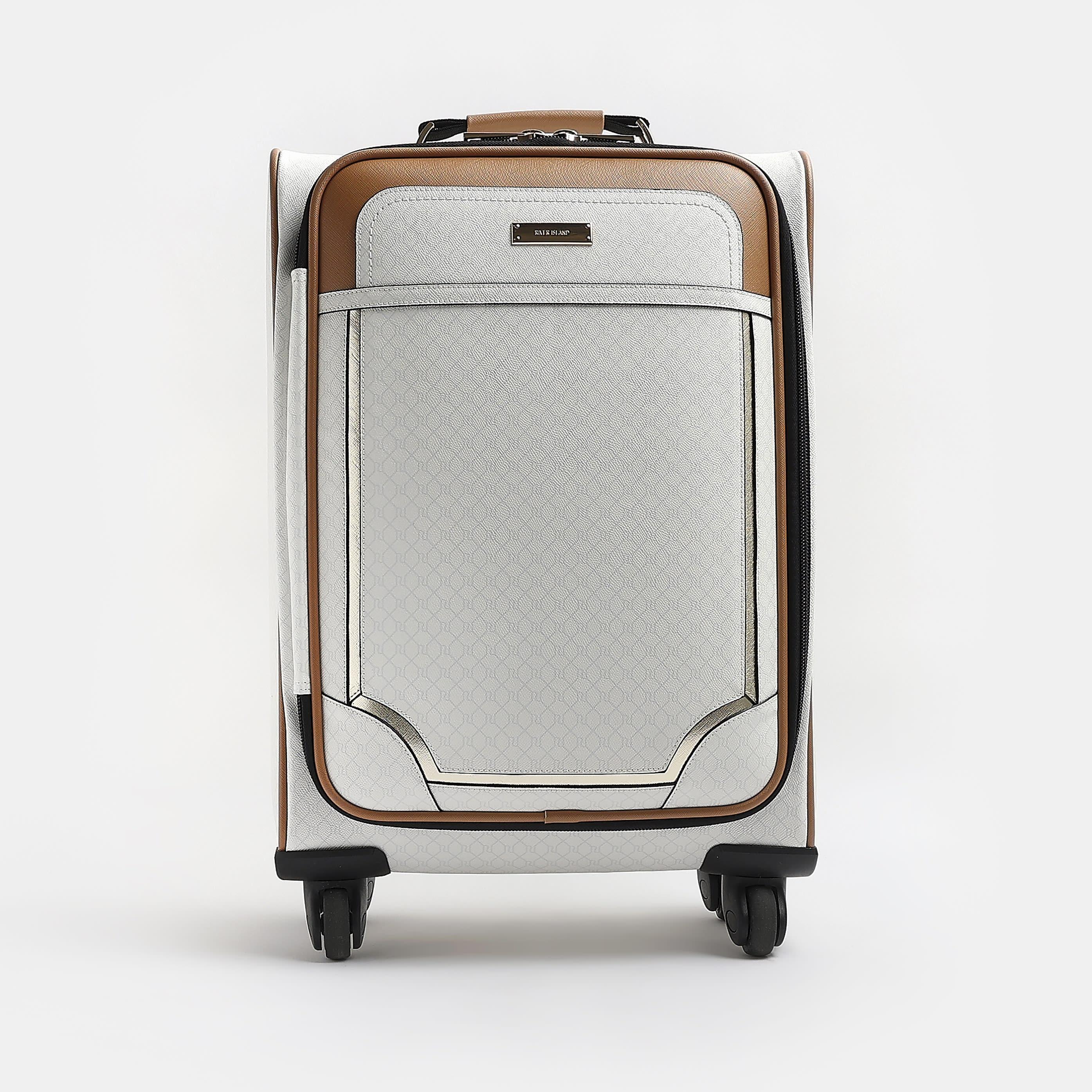 river island white suitcase