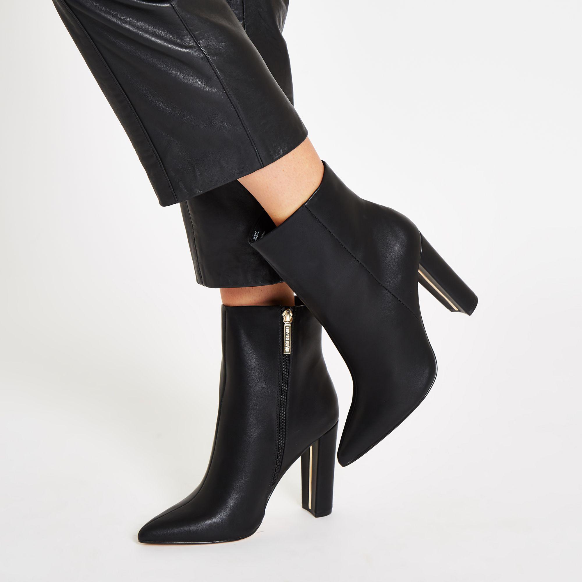 Christy Boot In Black Vegan Stretch Leather