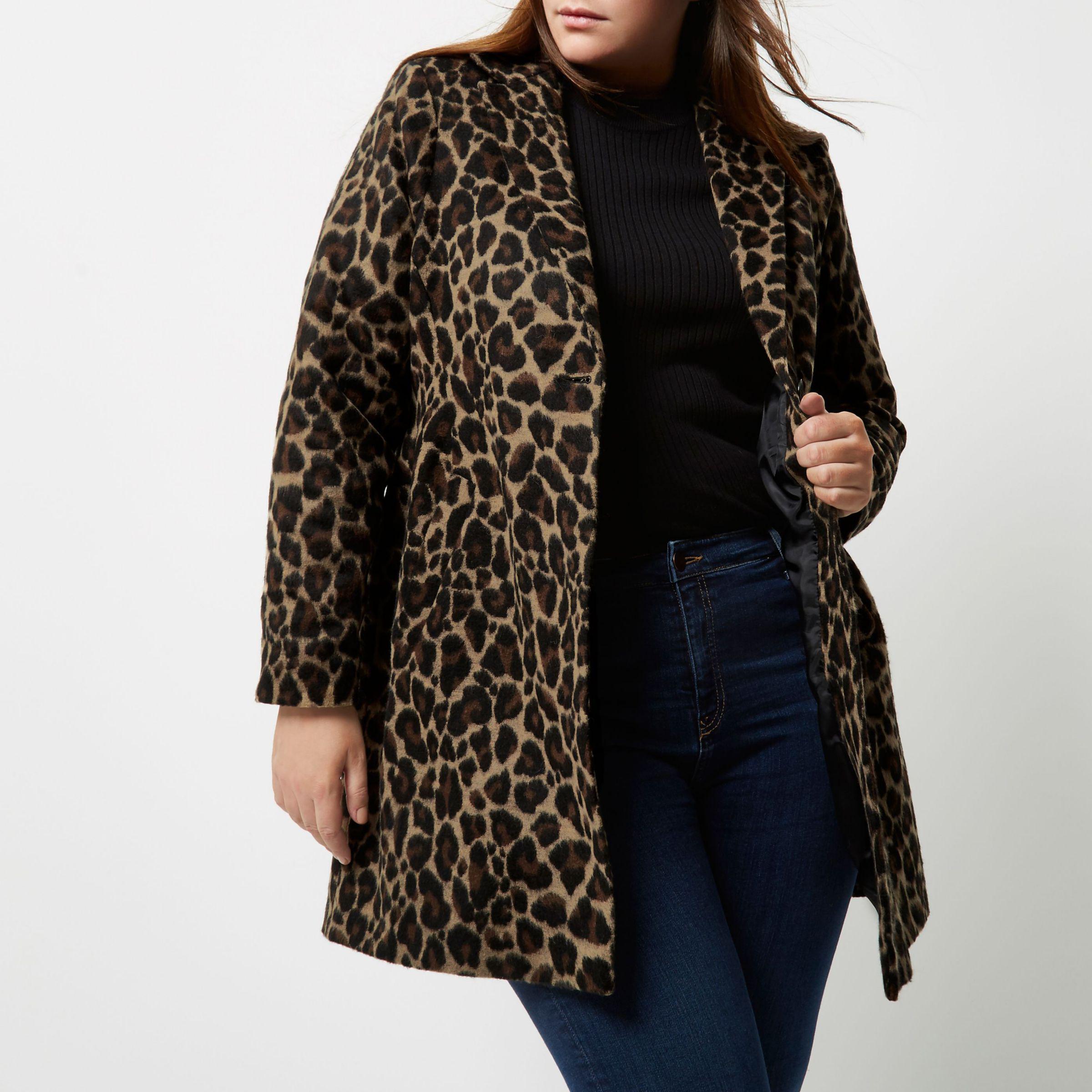 river island leopard jacket