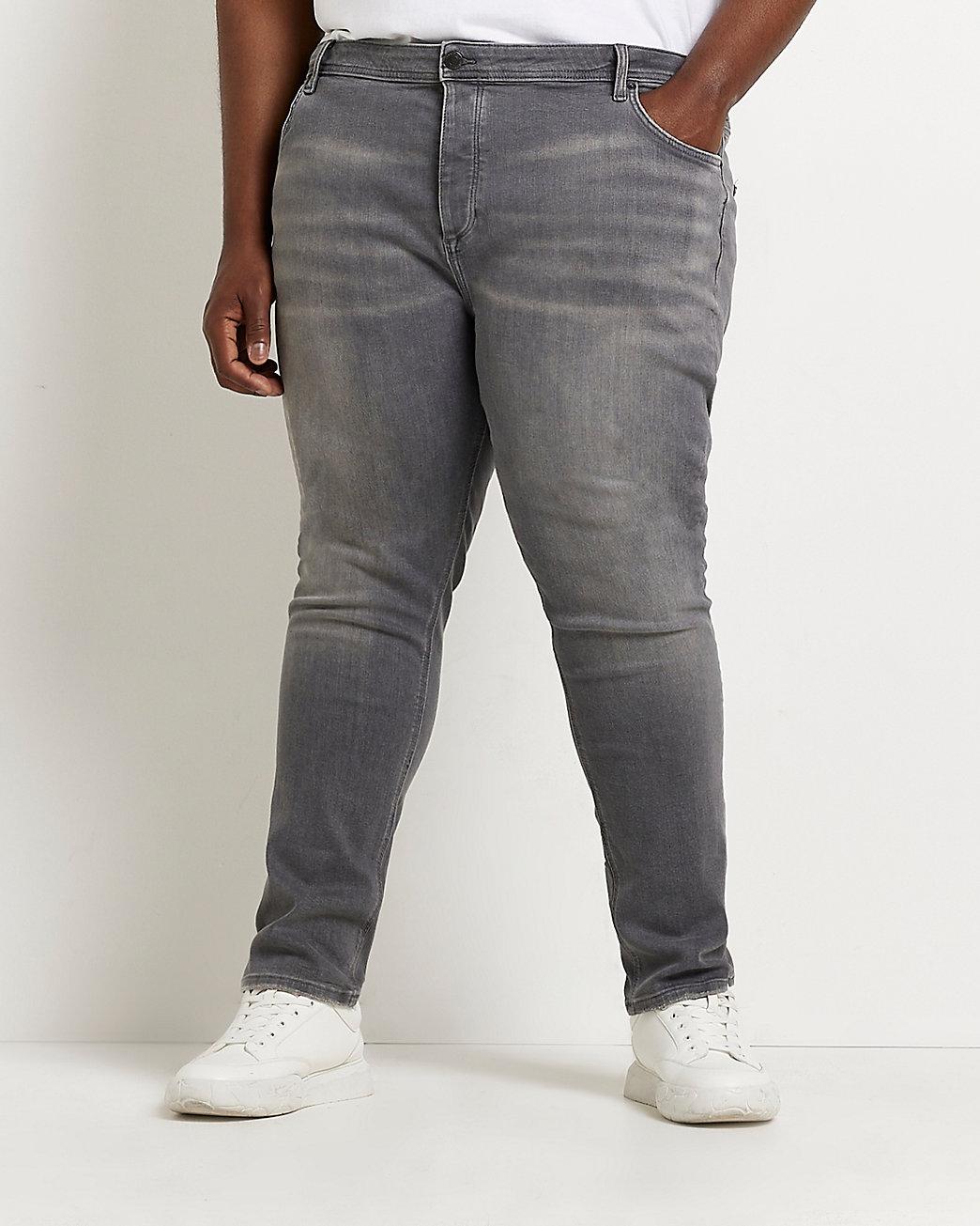 Denim Big \u0026 Tall Slim Fit Grey Jeans 