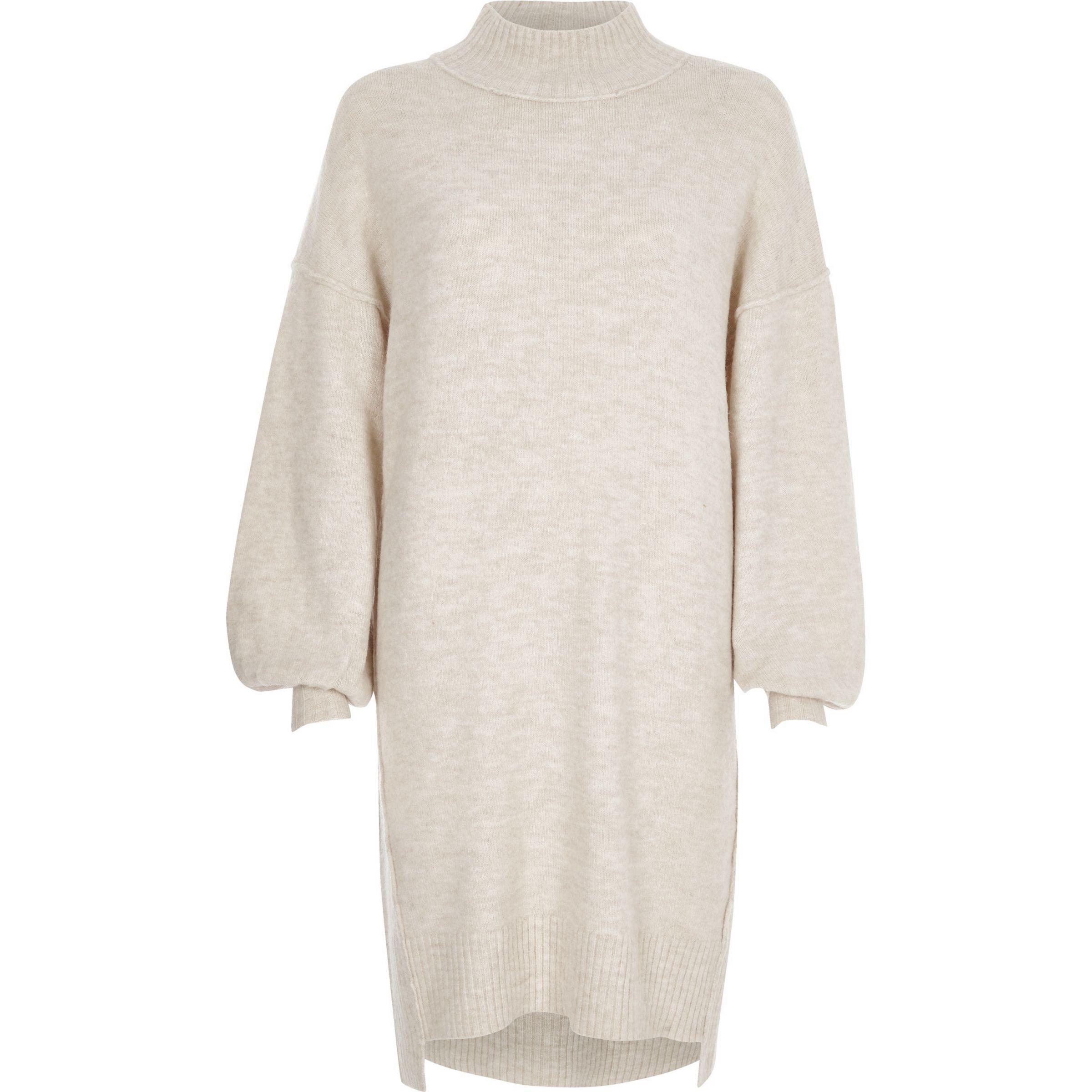 balloon sleeve jumper dress