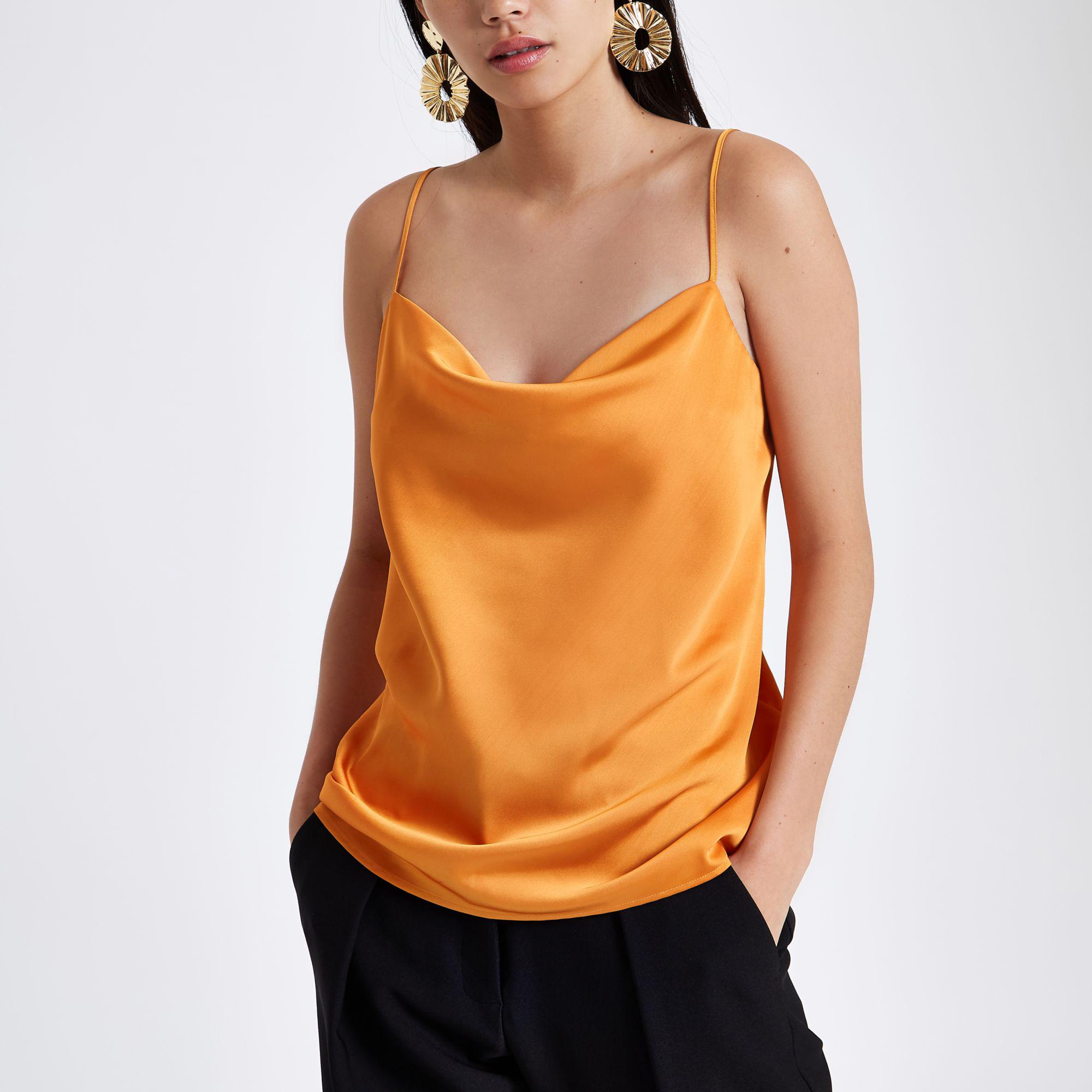 orange cami top