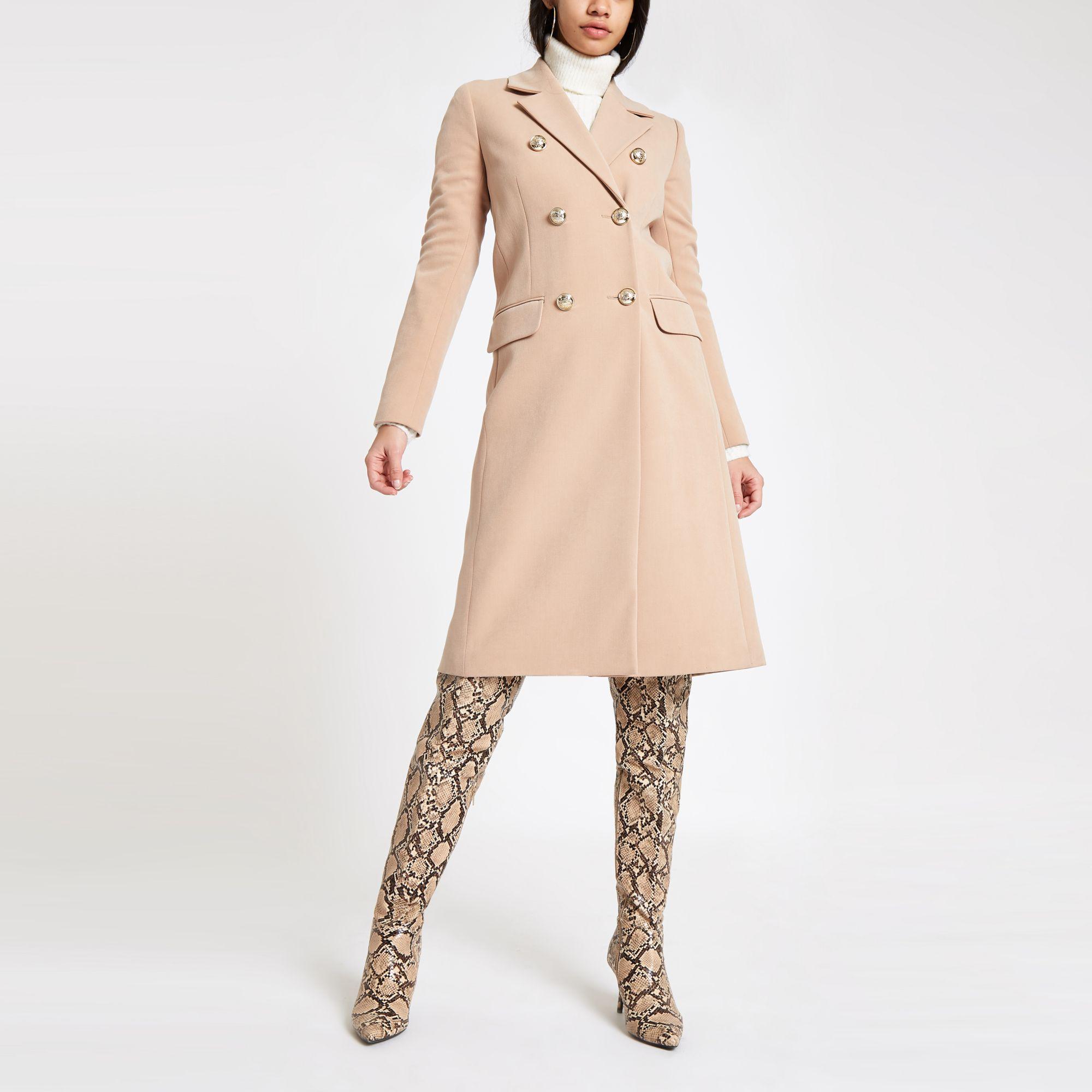 River island longline coat Clearance